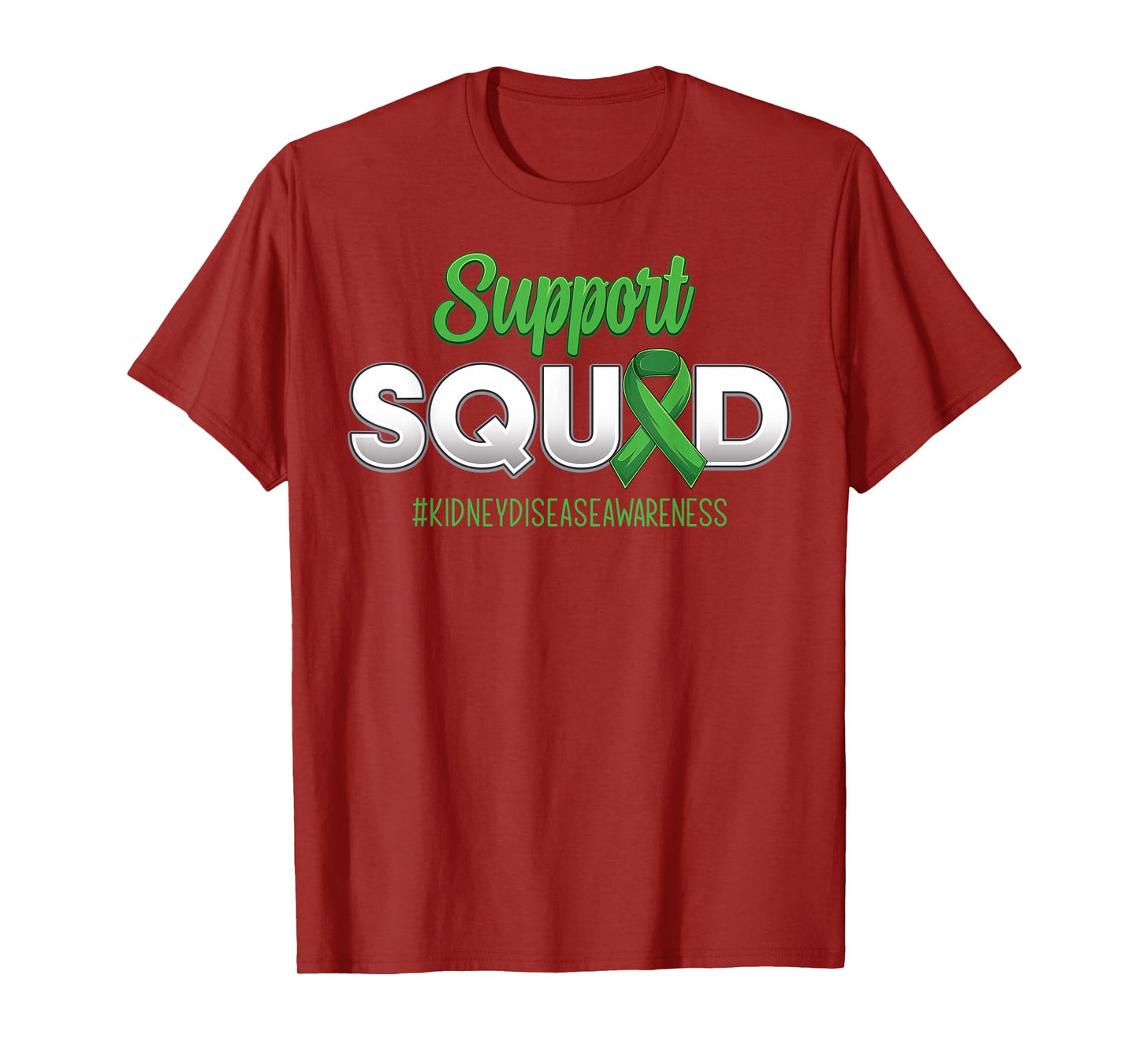 Support Squad Kidney Disease Awareness Fighting Men Women T-Shirt