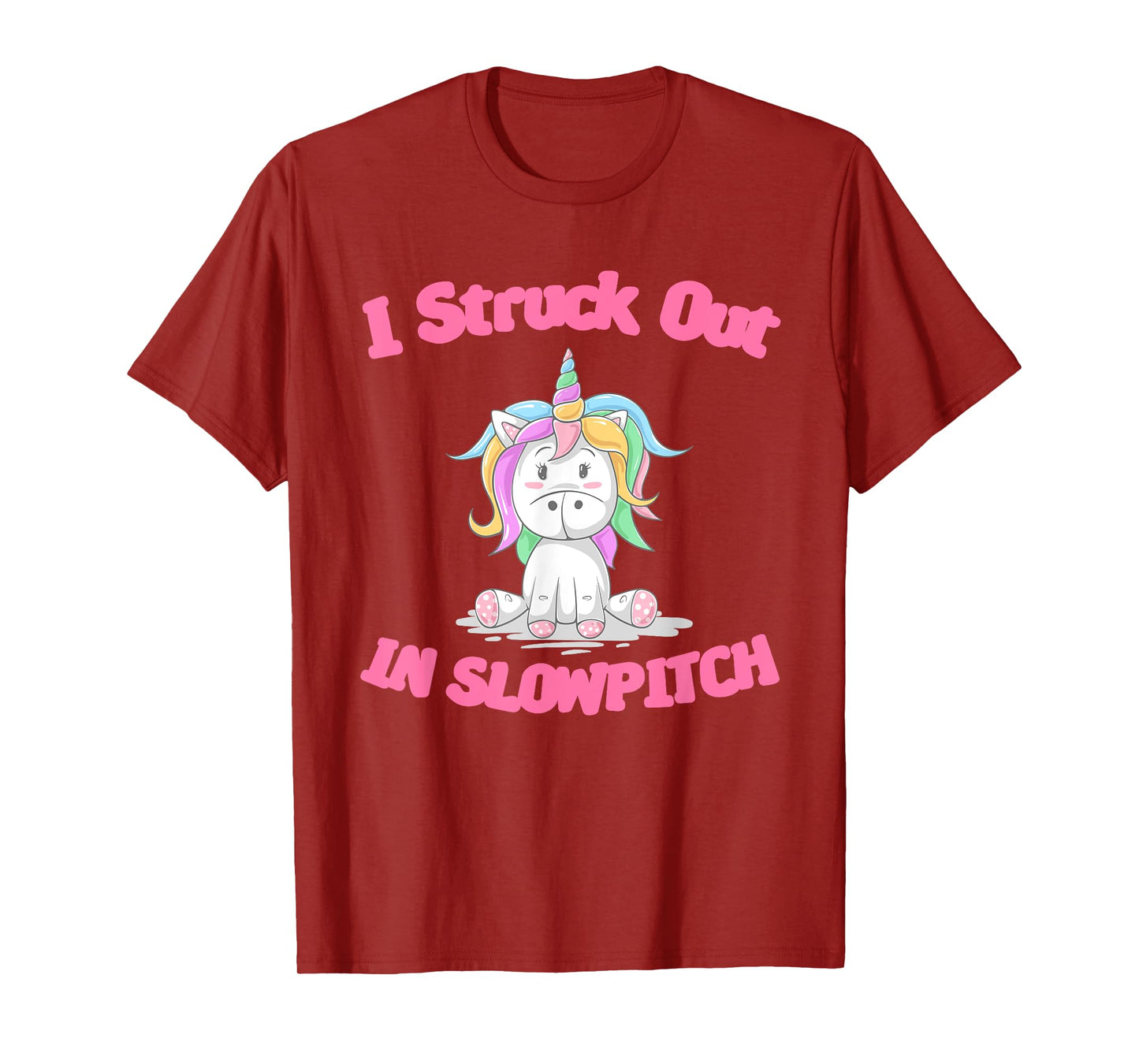 Funny Softball Gag Tee I Struck Out in Slowpitch Embarassing T-Shirt