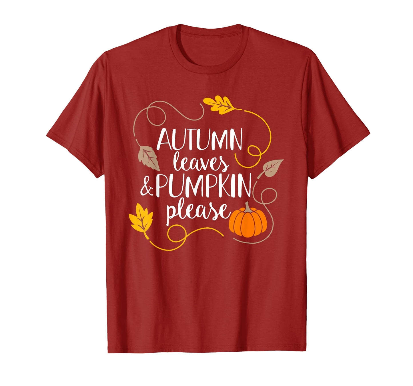 Hello Fall Pumpkin Autumn Leaves Pumpkin Please Fall Season T-Shirt
