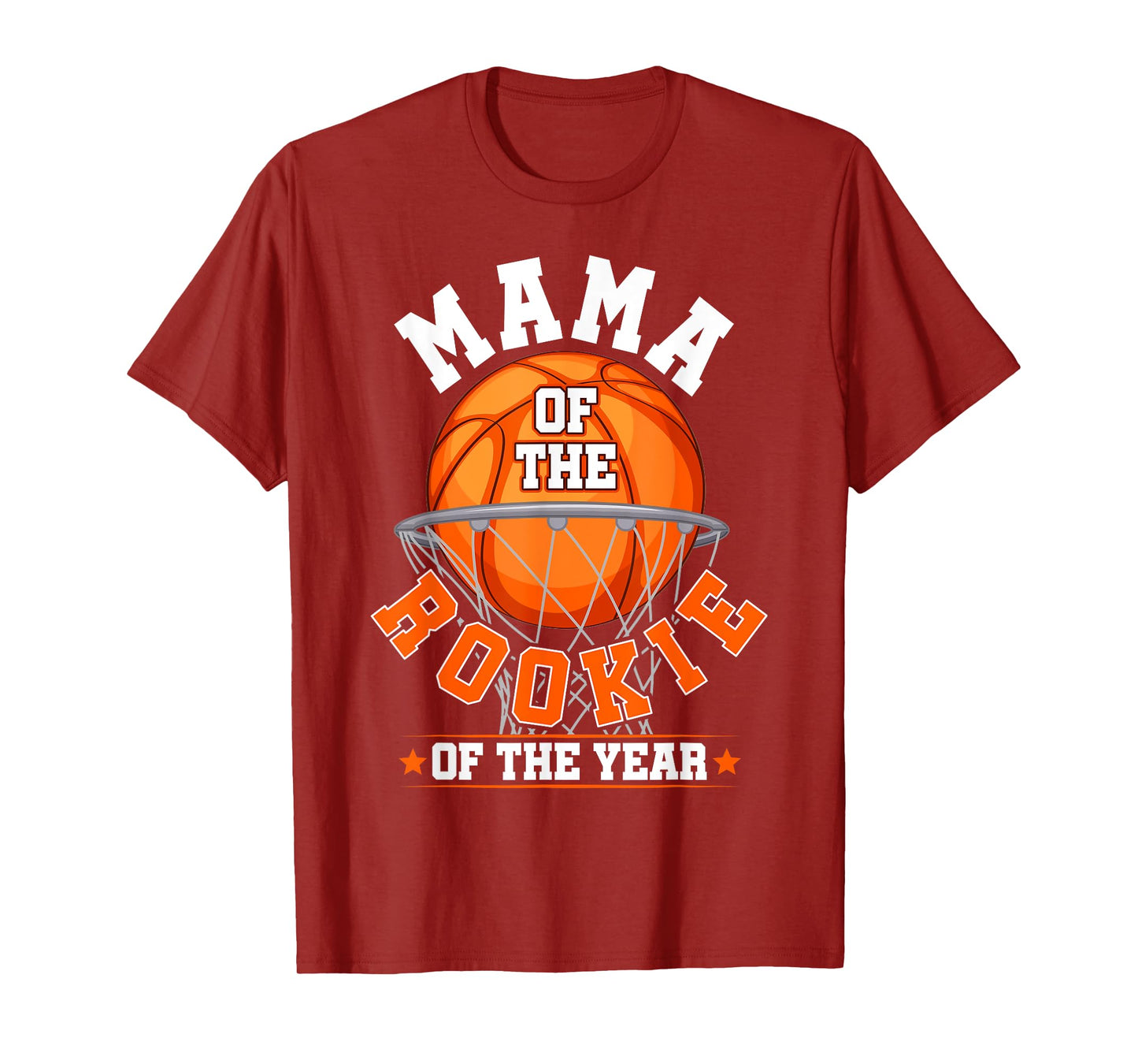 Mama of Rookie 1st Birthday Basketball Family Matching Party T-Shirt