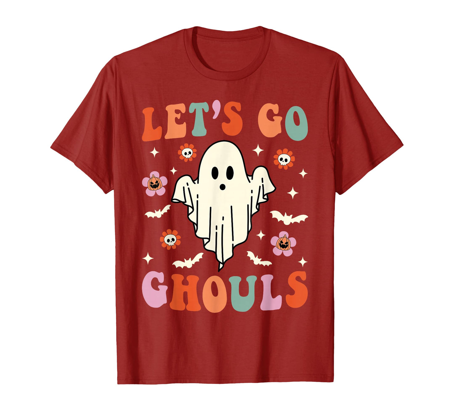 Let's Go Ghouls Ghost Halloween Spooky Bachelorette T-Shirt