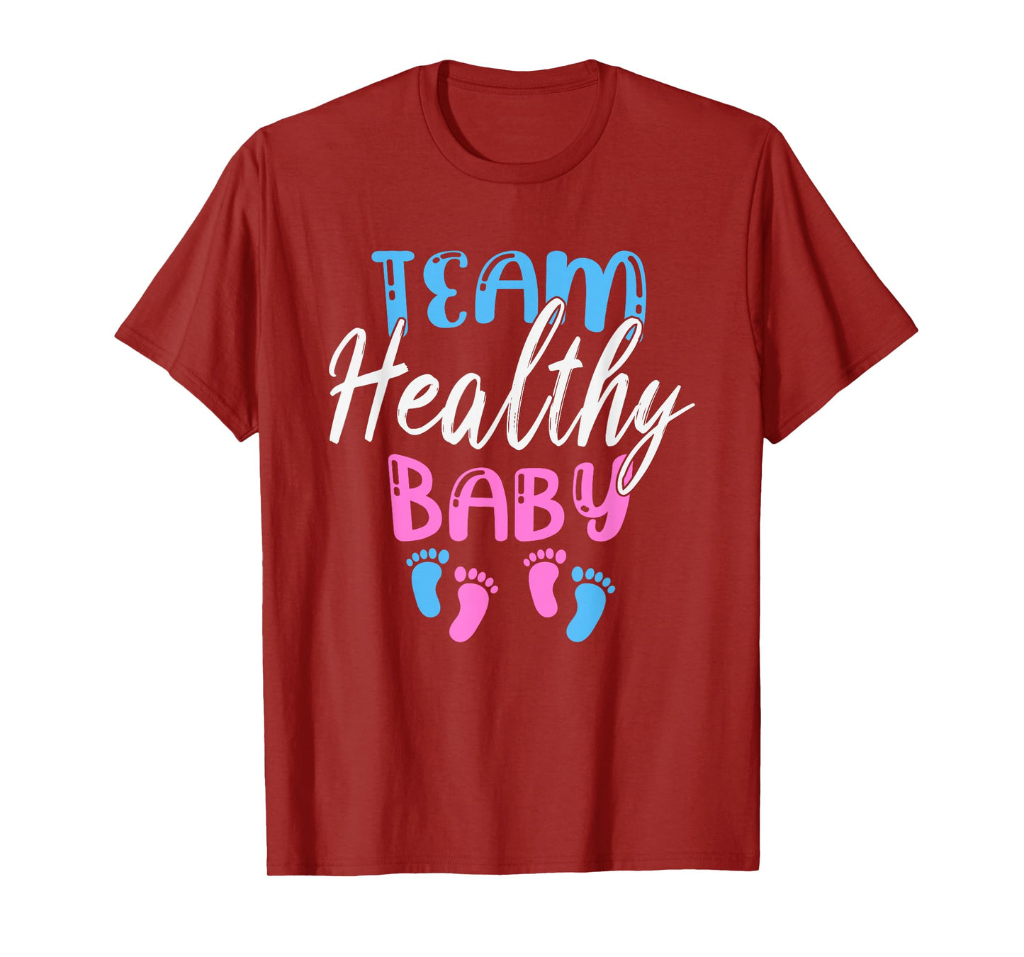 Funny Team Boy Girl Healthy Baby Shower Gender Reveal Party T-Shirt