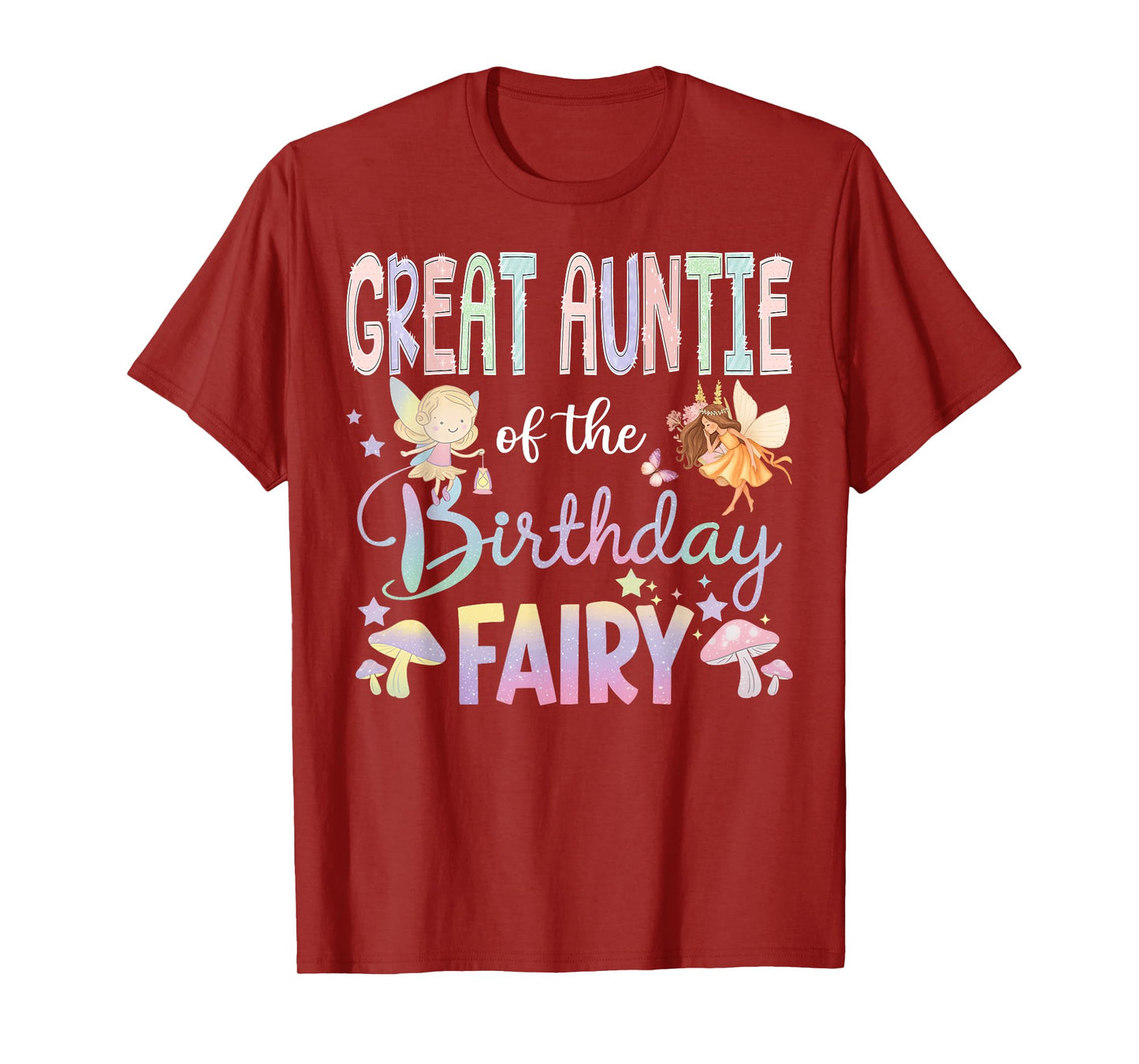 Great Auntie Of The Birthday Fairy Little Girl Magical T-Shirt