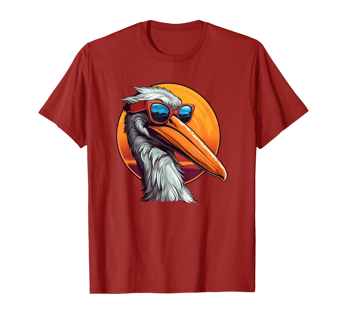 Funny Pelican with Sunglasses for Seabirds Lovers T-Shirt