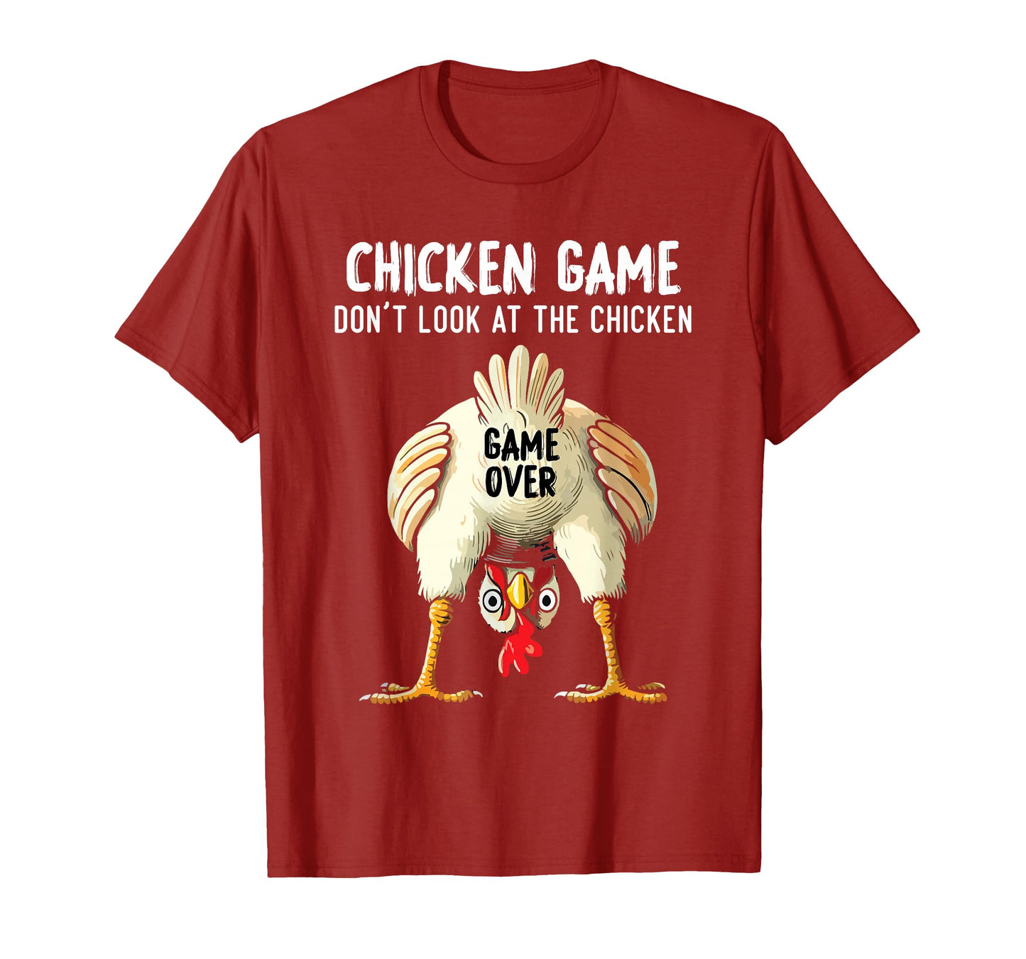 Funny Challenge Saying Don't Look at The Chicken T-Shirt