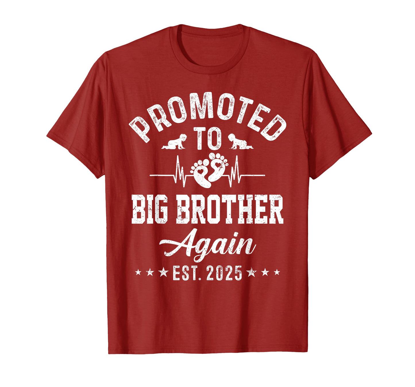 Promoted To Big Brother Again Est 2025 Funny Announcement T-Shirt
