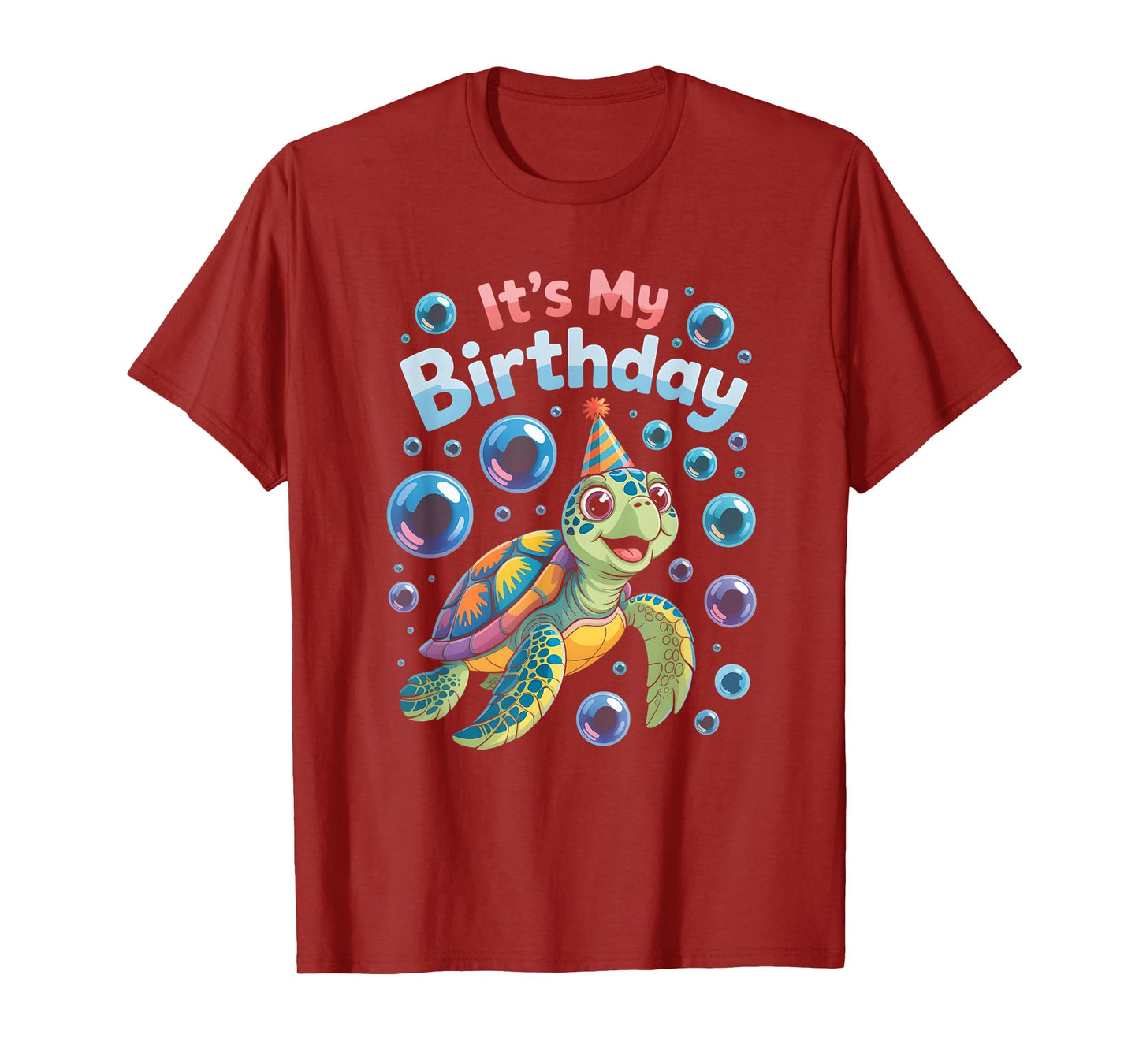 It's My Birthday Sea Turtle Cute Ocean Animal Party T-Shirt