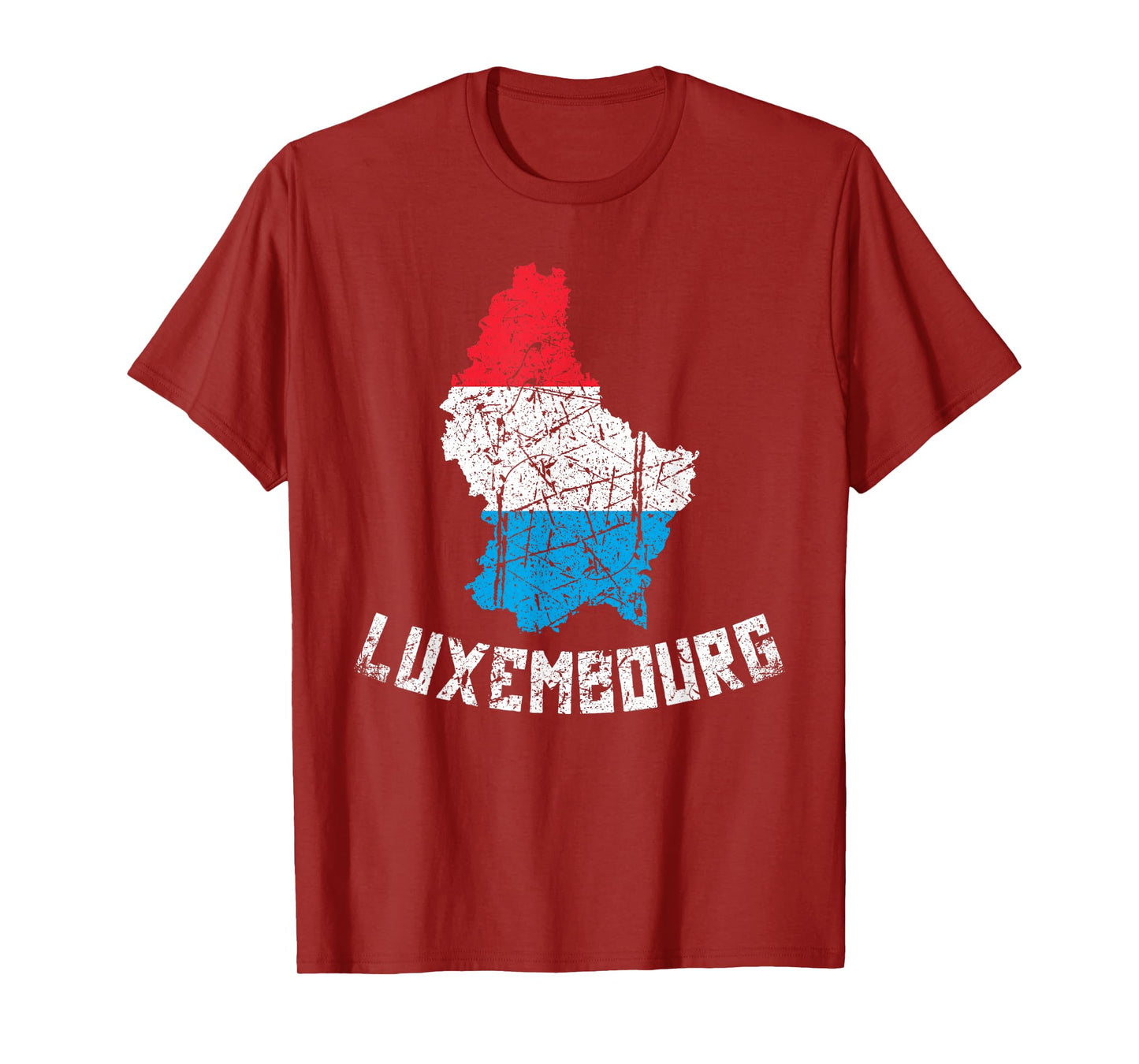 Luxembourg Flag Distressed Men Women Kids Luxembourger T-Shirt