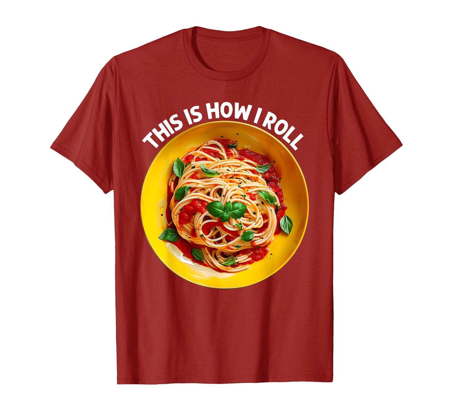 Cool Spaghetti Art For Men Women Italian Foodie Pasta Lover T-Shirt