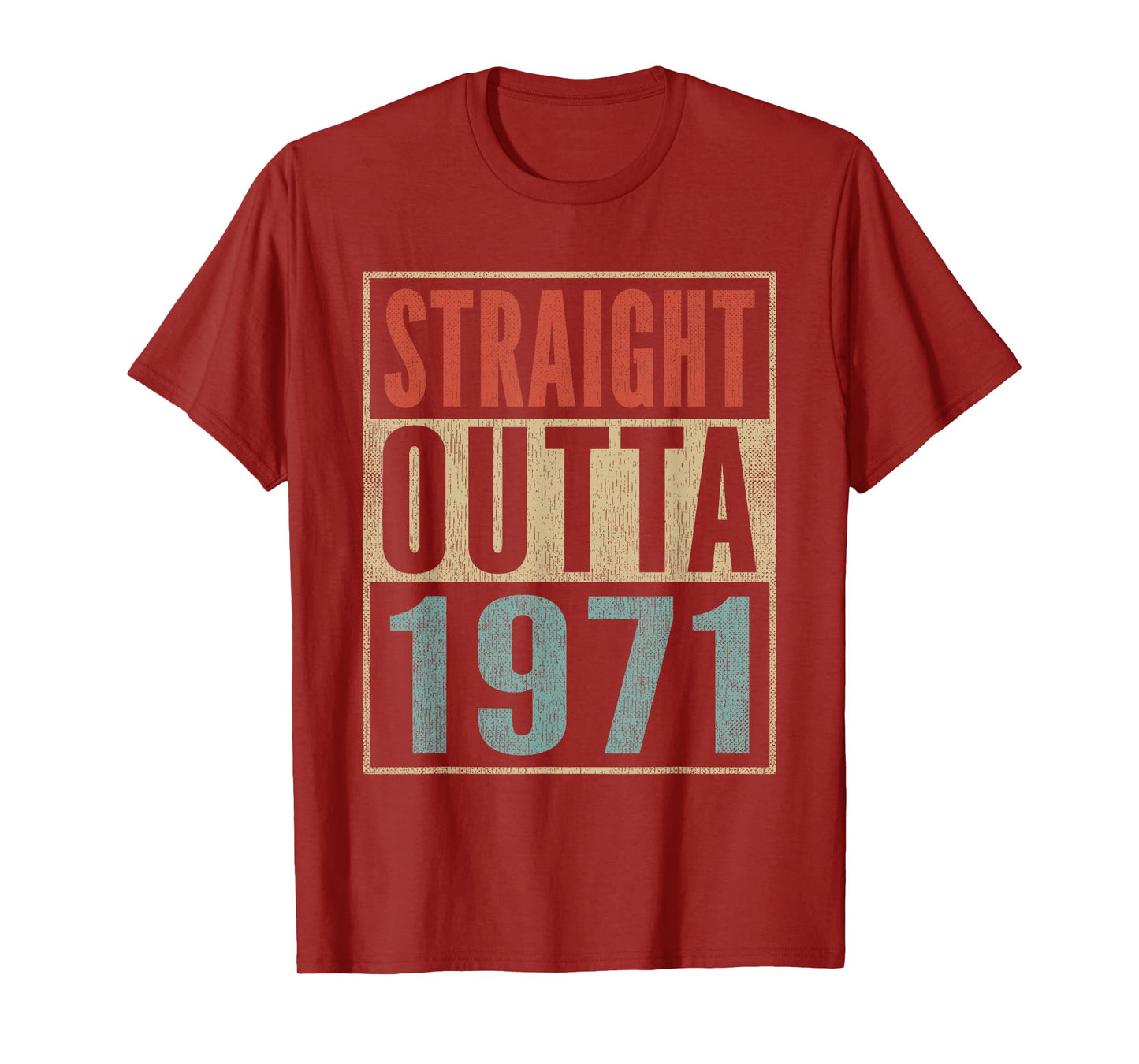 Straight Outta 1971 Funny 54th Birthday 54 Years Born 1971 T-Shirt