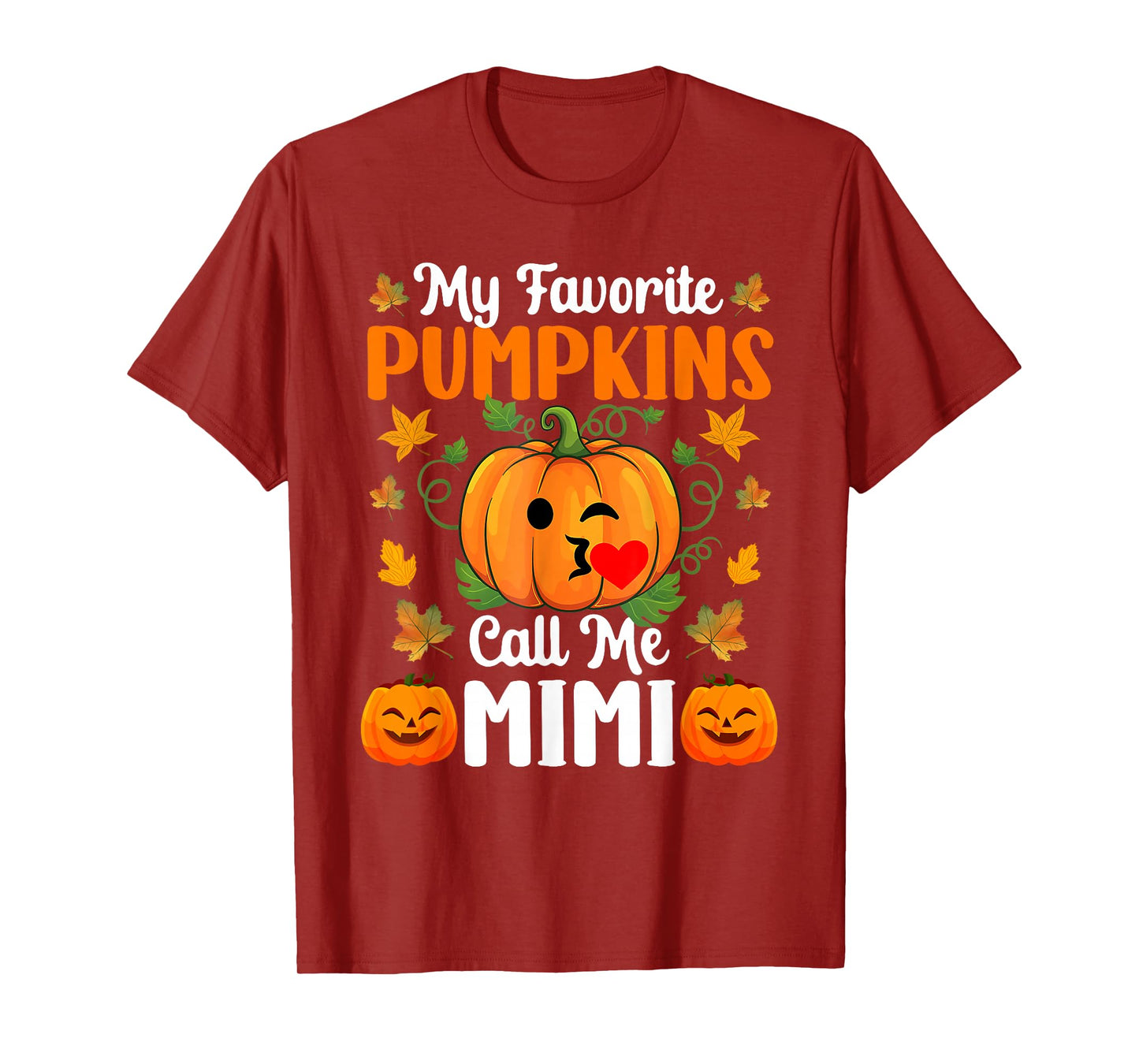My Favorite Pumpkins Call Me Mimi Funny Halloween T-Shirt