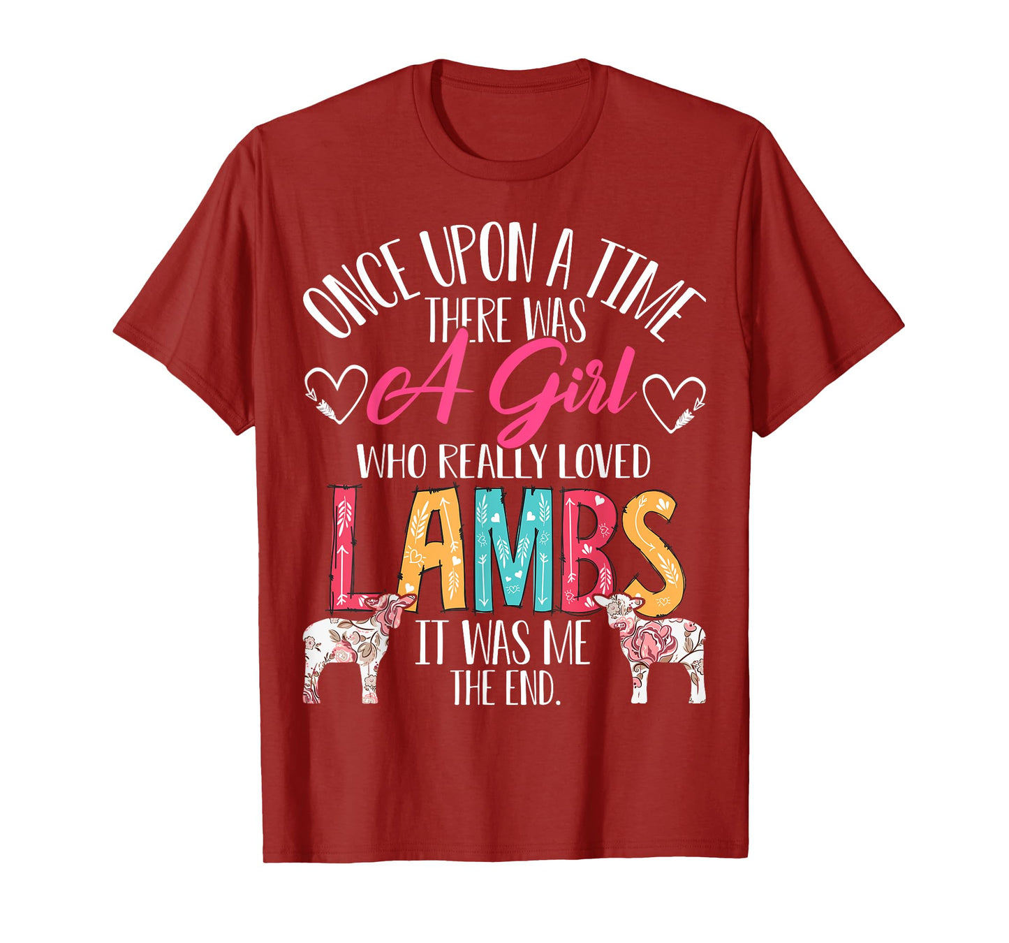 There Was A Girl Who Really Loved Lambs Sheep Lover Gifts T-Shirt
