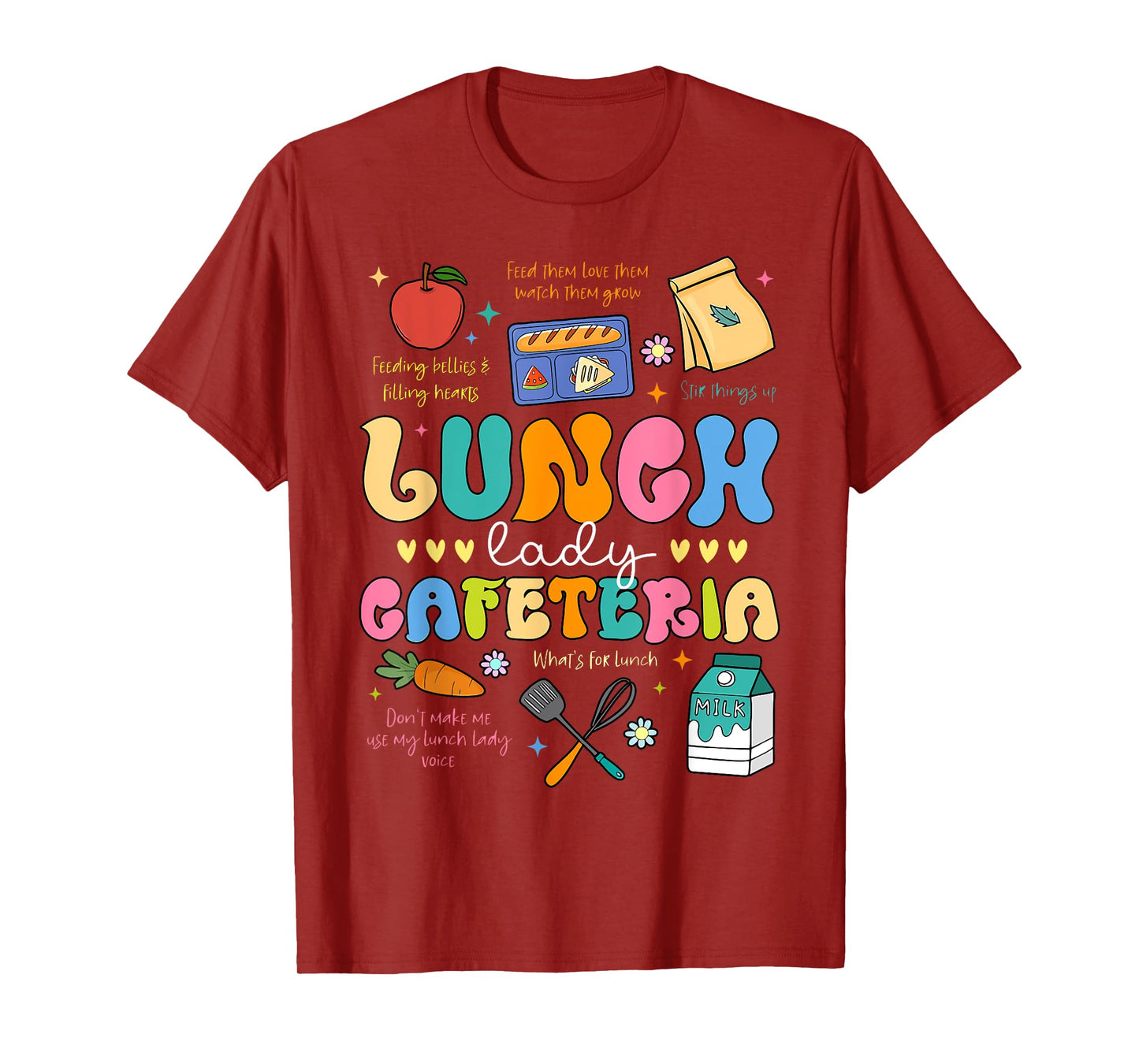Lunch Lady Cafeteria Back To School First Day Of School T-Shirt