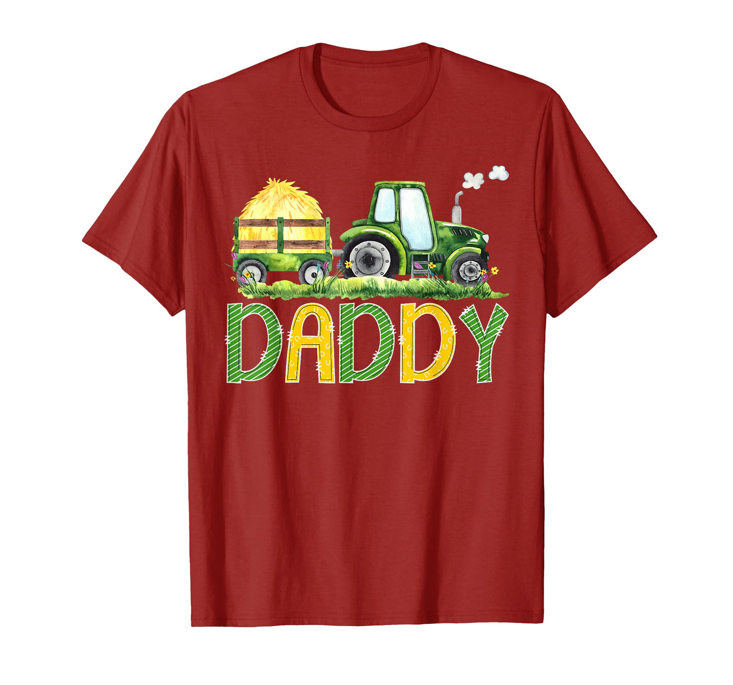 Daddy Funny Birthday Boy Tractor Farm Truck Matching T-Shirt