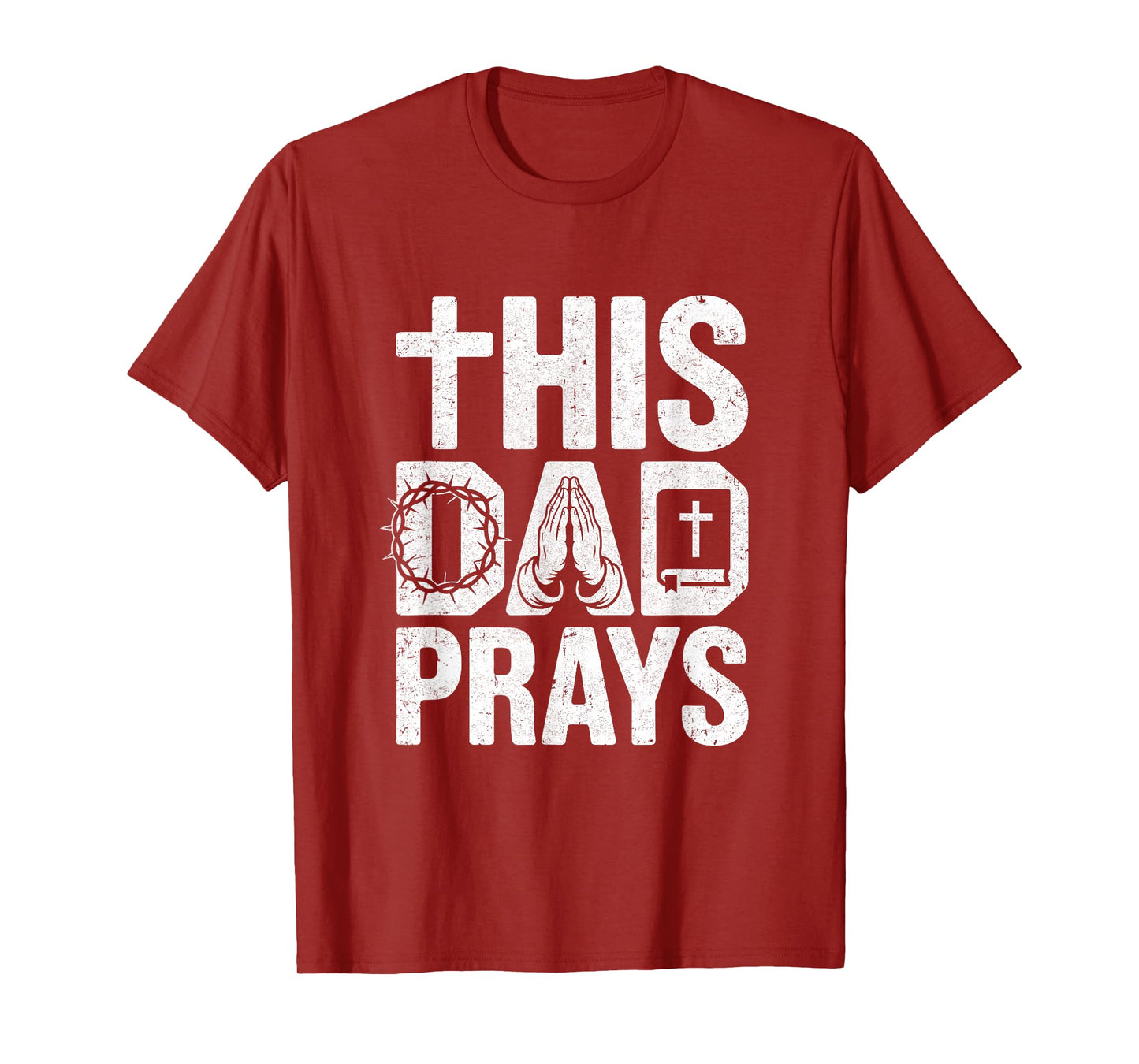 This Dad Pray Religious Vintage Father's Day Christian Daddy T-Shirt