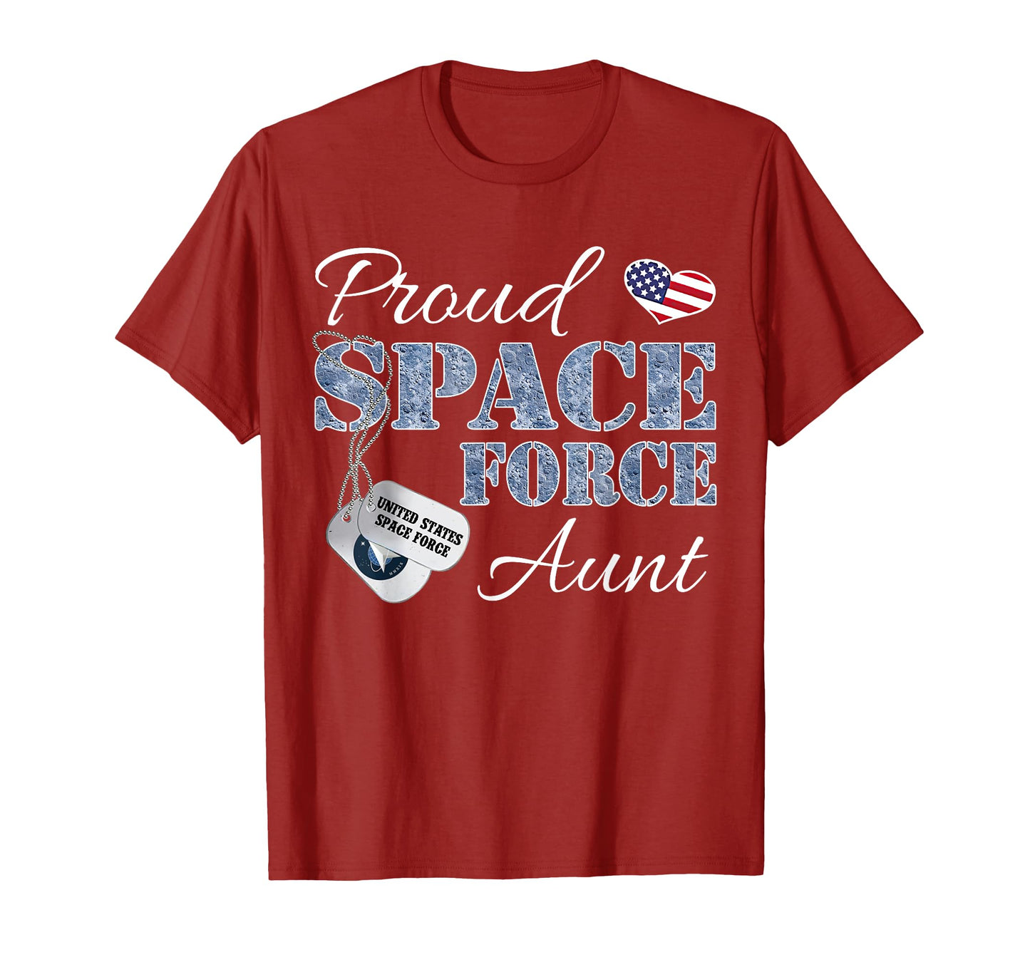 Proud Space Force Aunt Space Force Graduation Tee T-Shirt