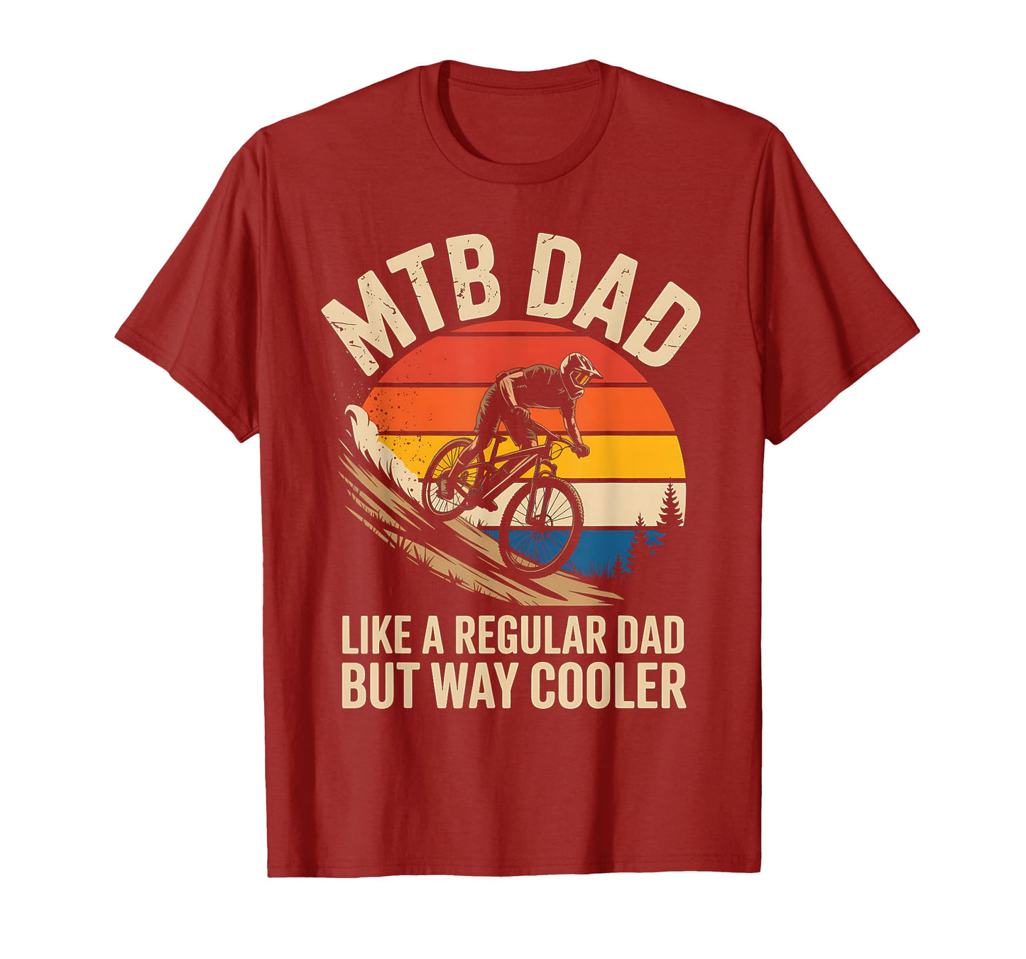 MTB Dad Mountain Biking Father Biker Cycling Father’s Day T-Shirt