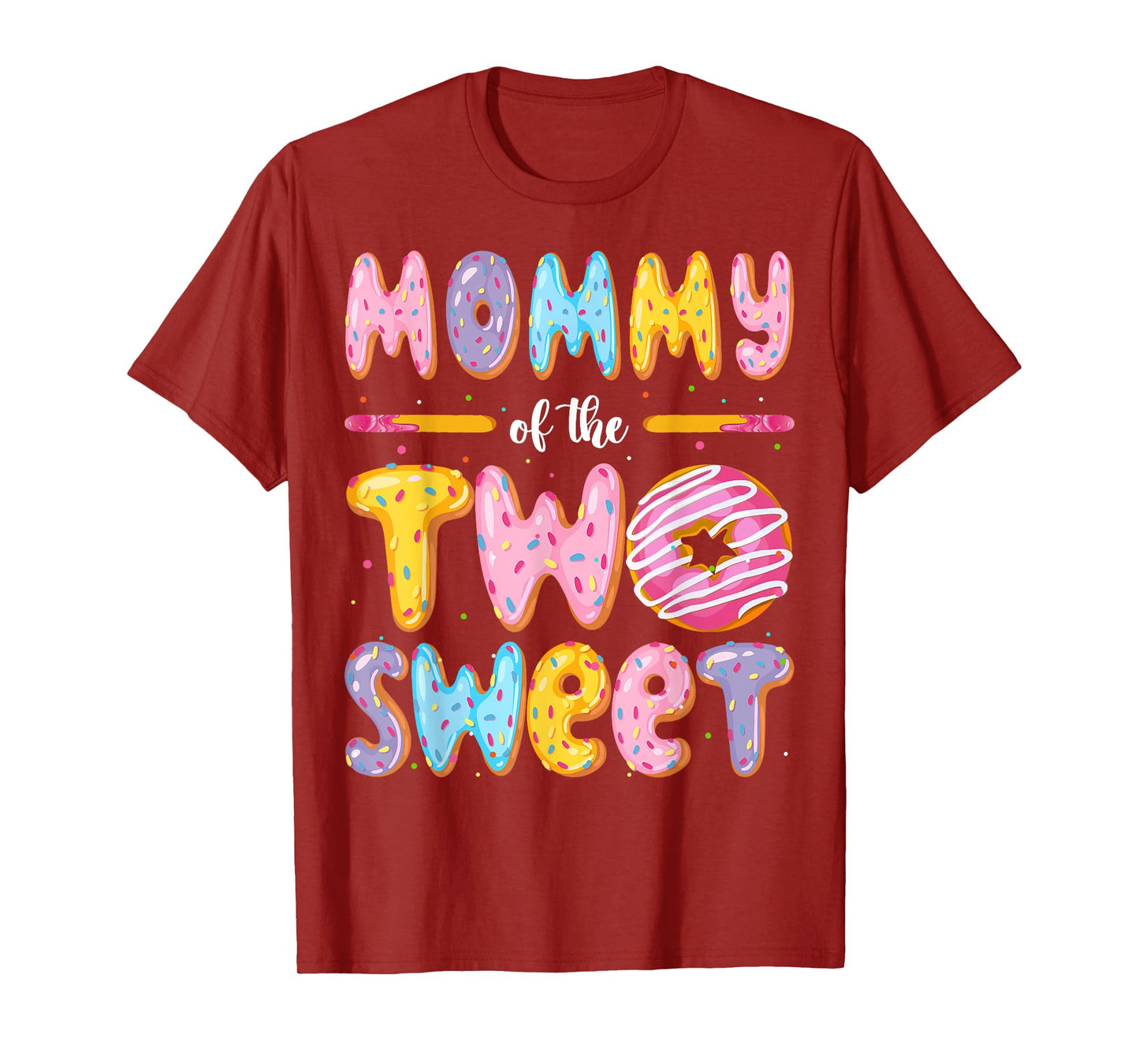 Mommy Of The Two Sweet Donut 2Nd Birthday Boy Girl T-Shirt