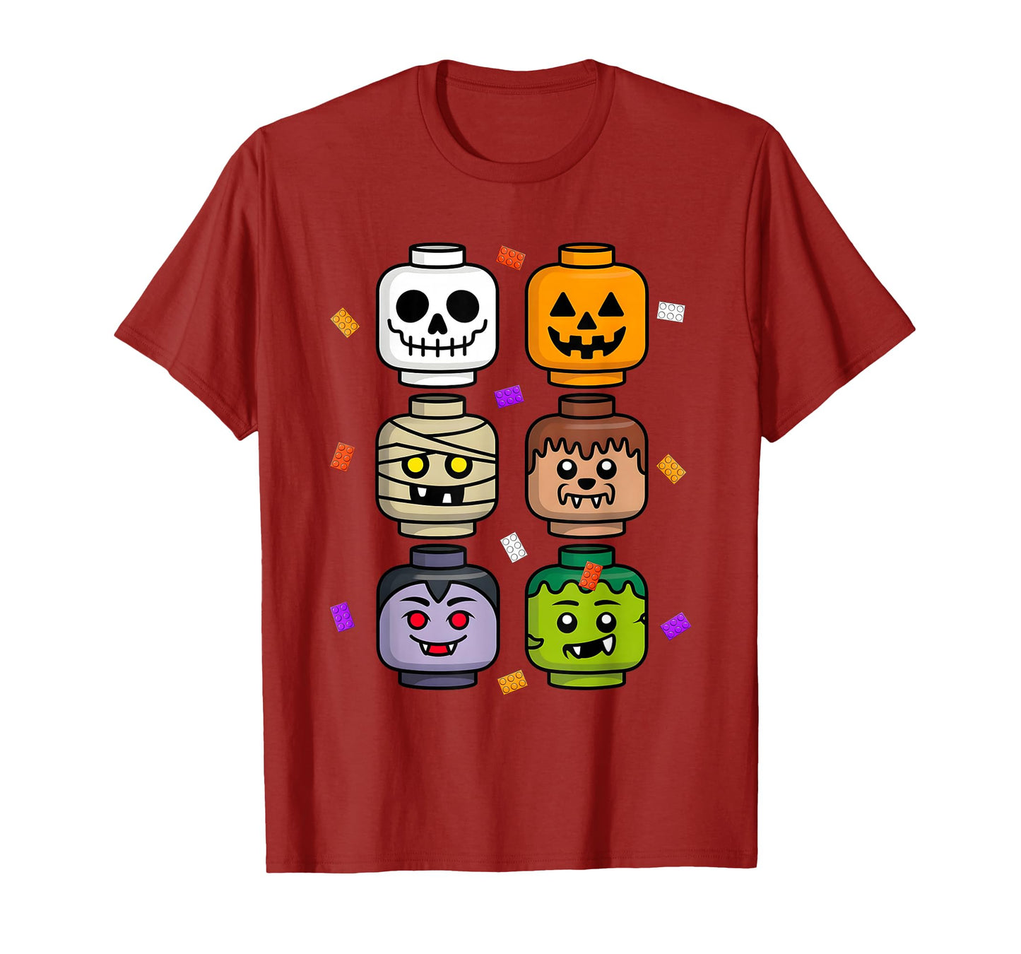 Brick or Treat Halloween Master Builder Blocks Building Kids T-Shirt