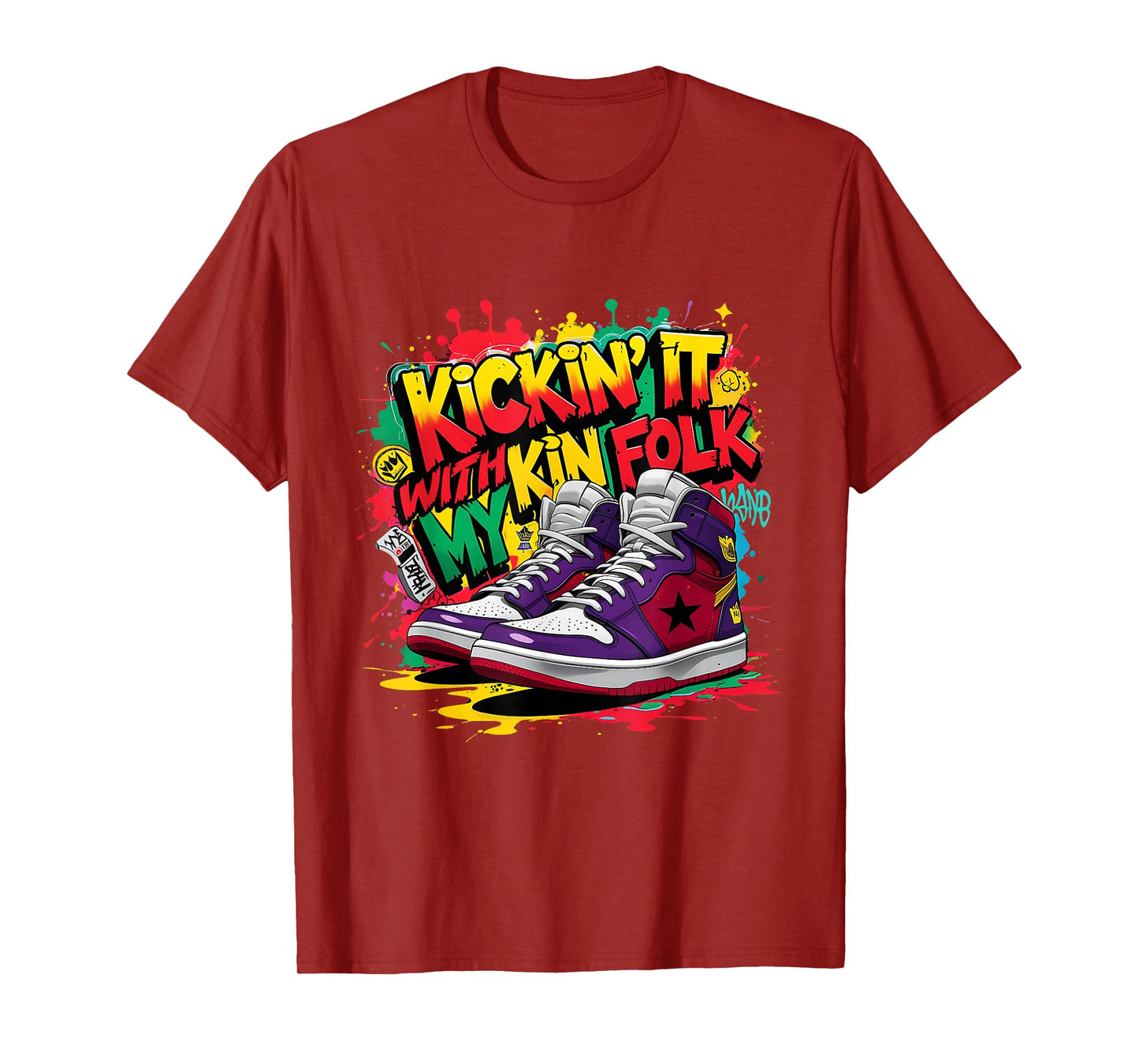 Kickin It With My Kinfolk Sneaker Family Reunion Tee T-Shirt
