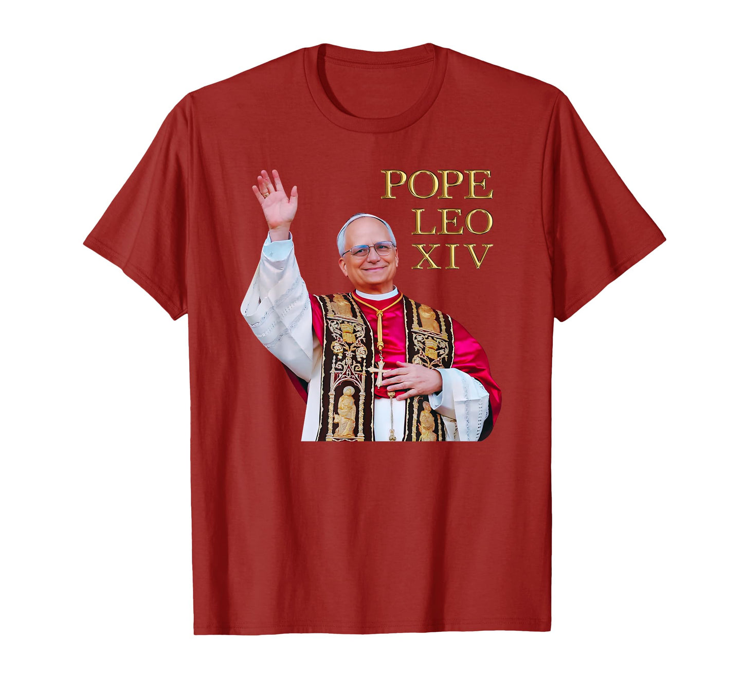 Pope LEO XIV Catholic Wedding Catholic Baptism 1st Communion T-Shirt