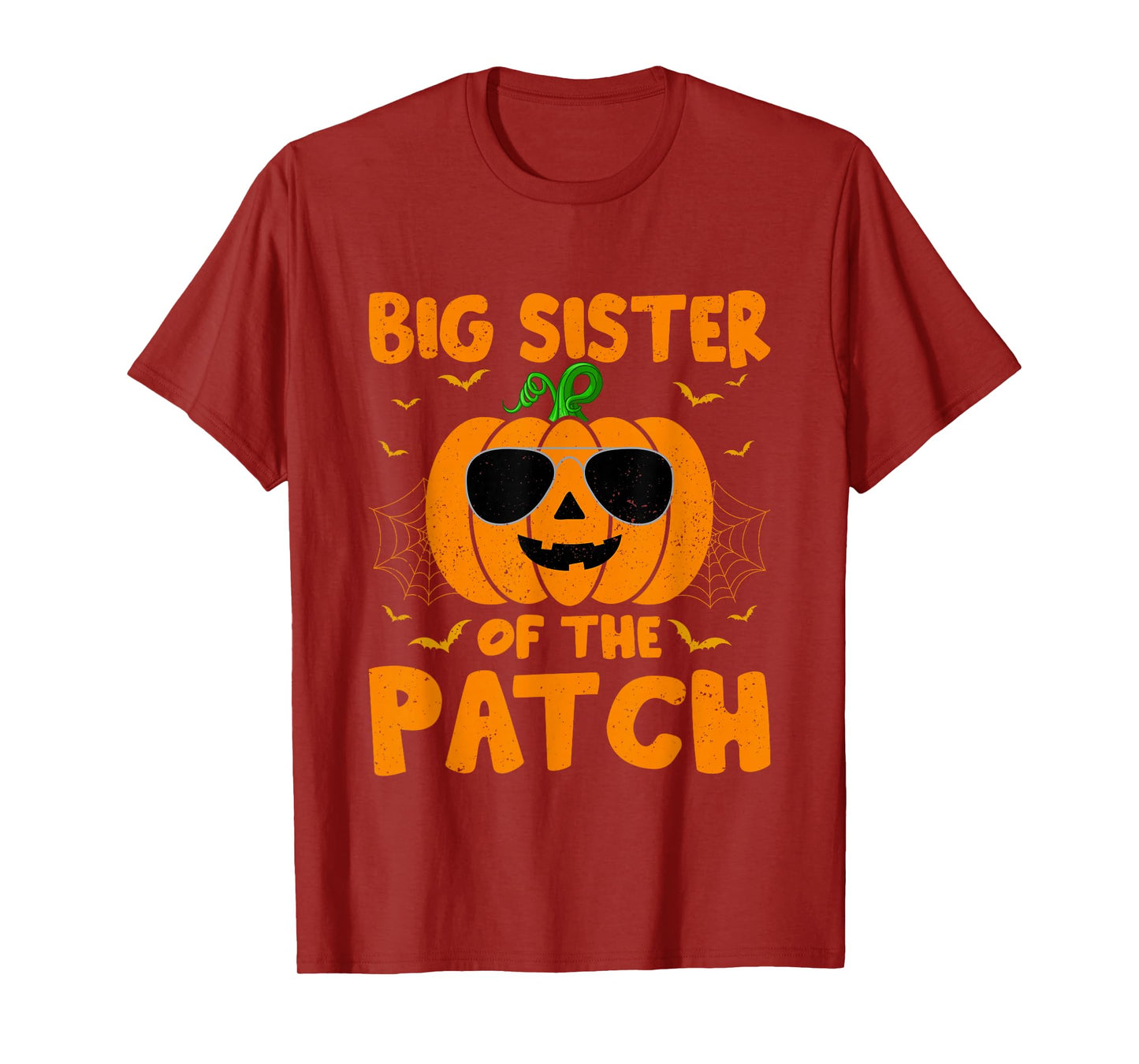 Pumpkin Big Sister Of The Patch Group Costume Halloween T-Shirt