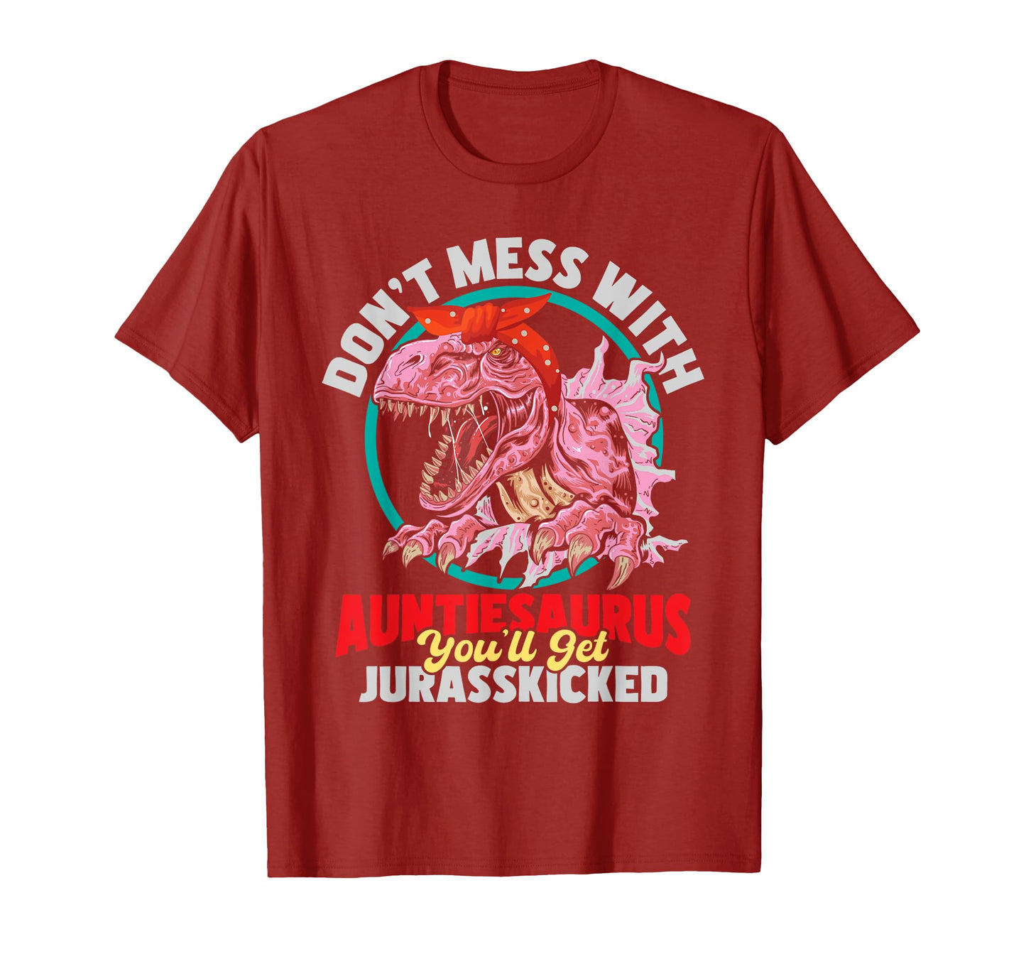 Don't Mess With Auntiesaurus - Aunty Auntie Gender Reveal T-Shirt