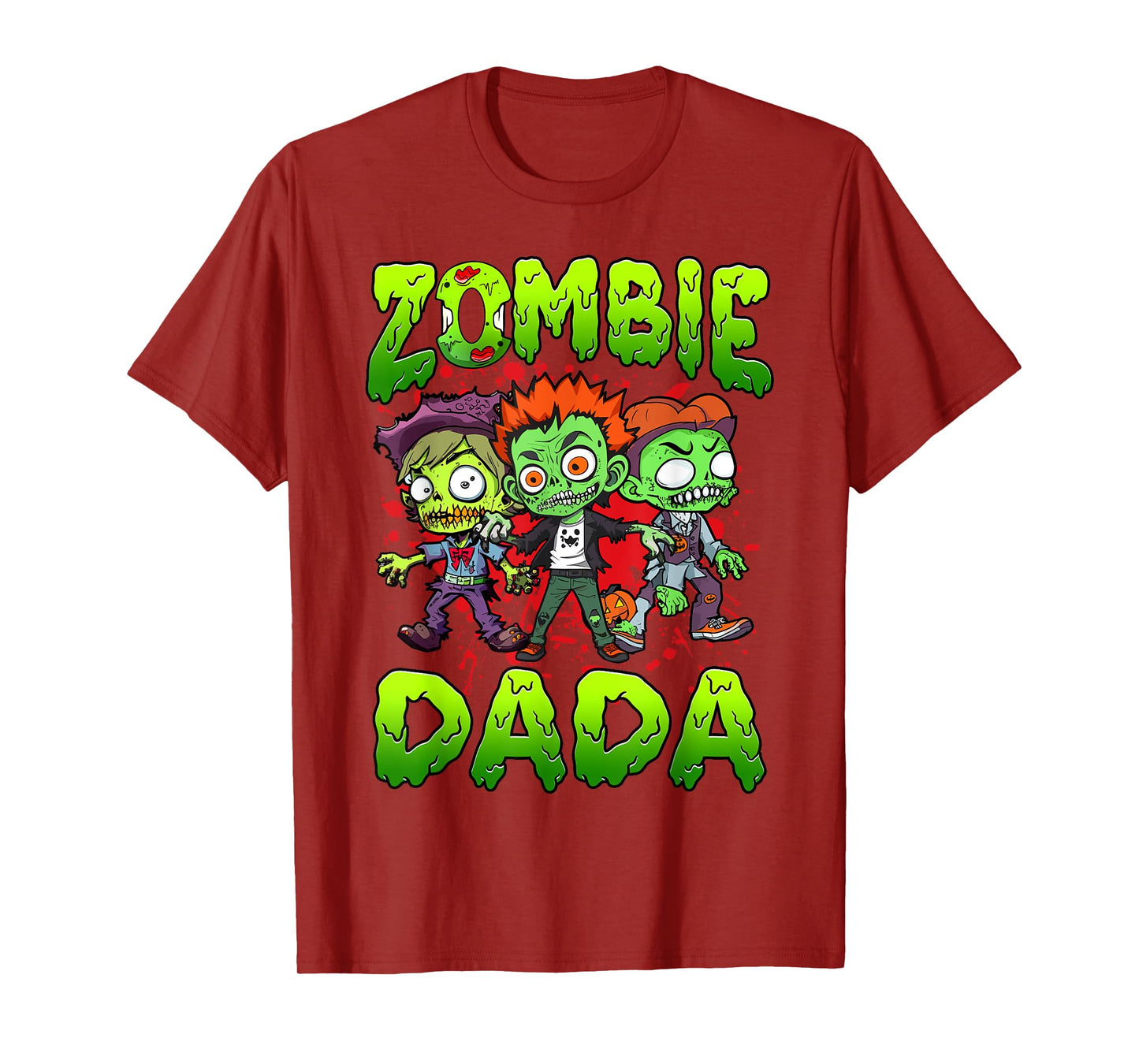Zombie Dada Halloween Costume Family Matching T-Shirt