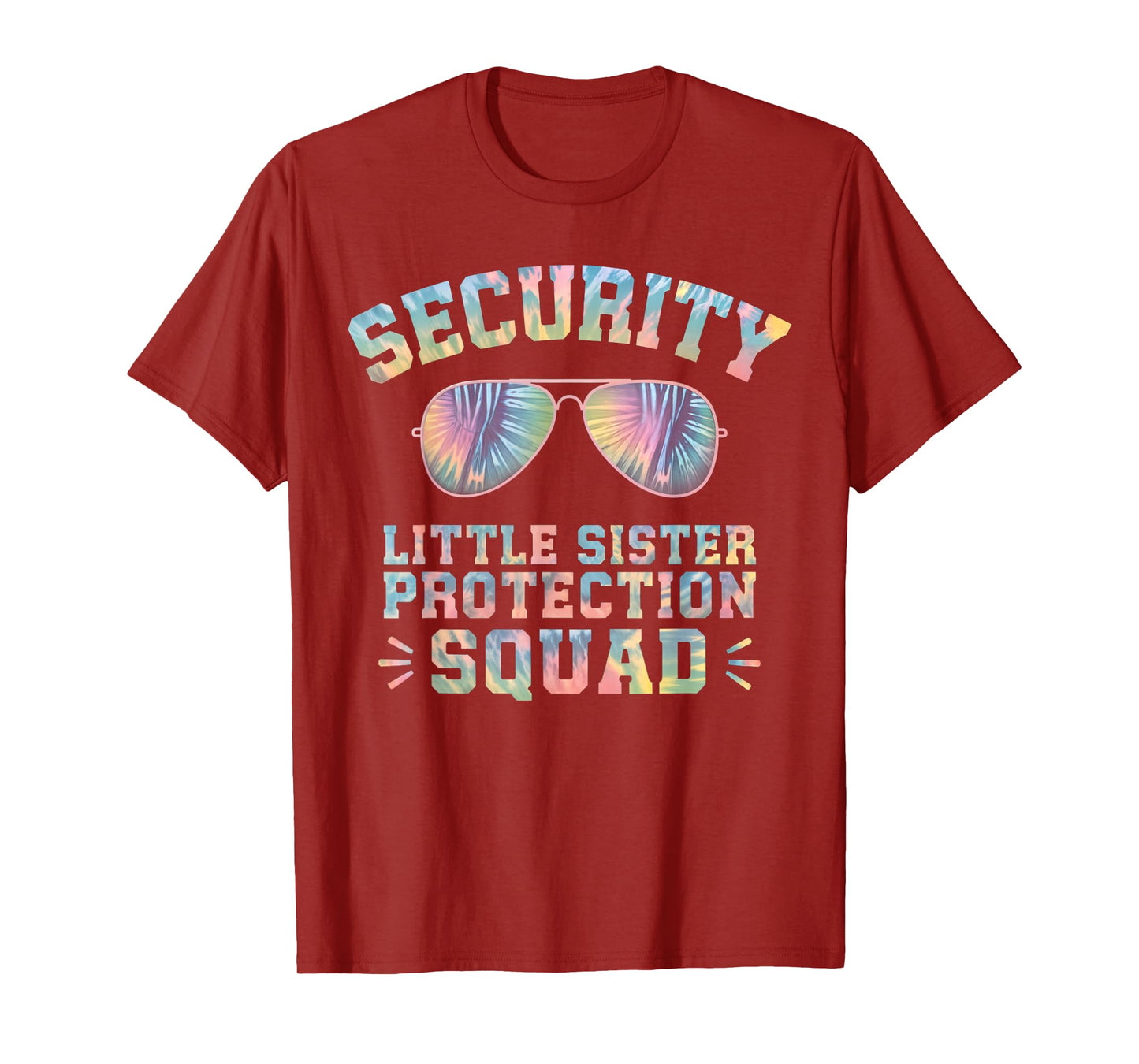 Security Little Sister Protection Squad Funny Brothers Boys T-Shirt