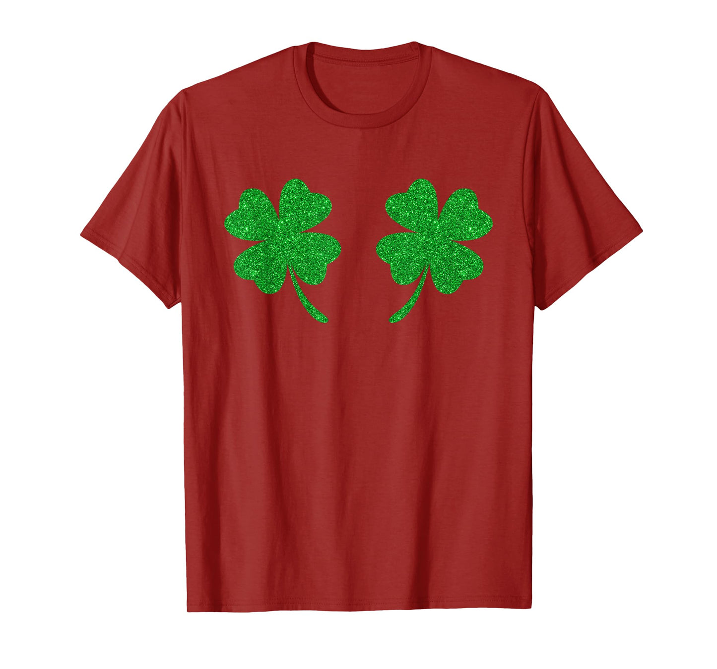 Irish Lucky Shamrock Boobs Clover St Patricks Day Women Girl T-Shirt