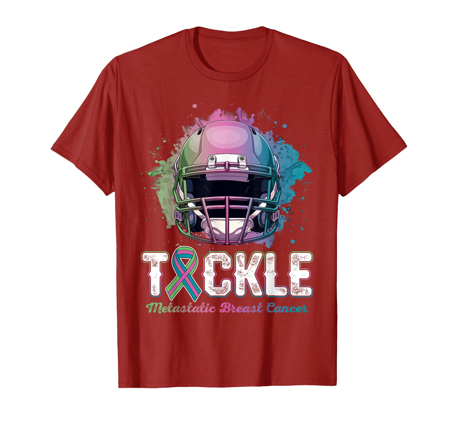 Tackle Metastatic Breast Cancer Awareness Day Football Women T-Shirt
