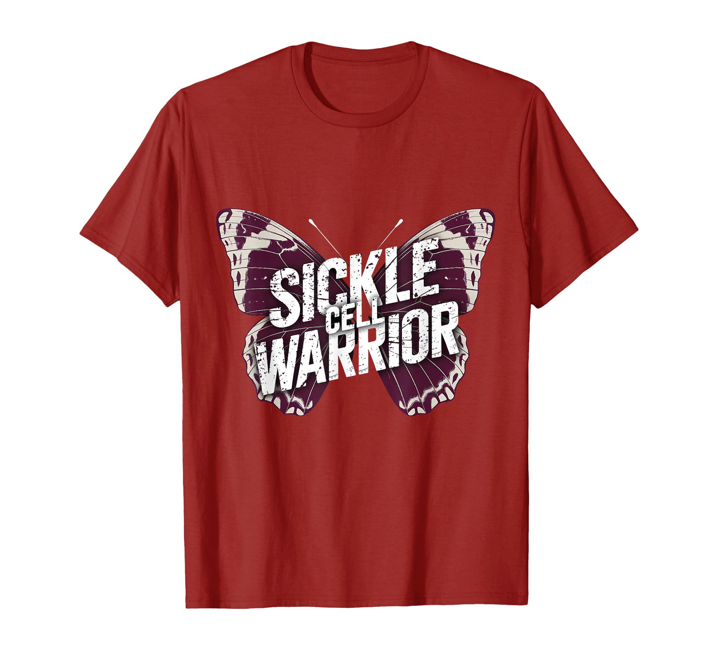 Sickle Cell Warrior Burgundy Ribbon Sickle Cell Awareness T-Shirt