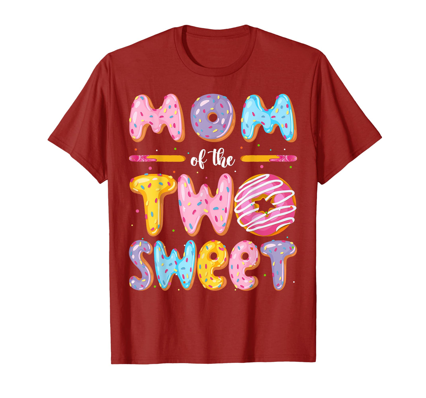 Mom Of The Two Sweet Donut 2Nd Birthday Boy Girl T-Shirt