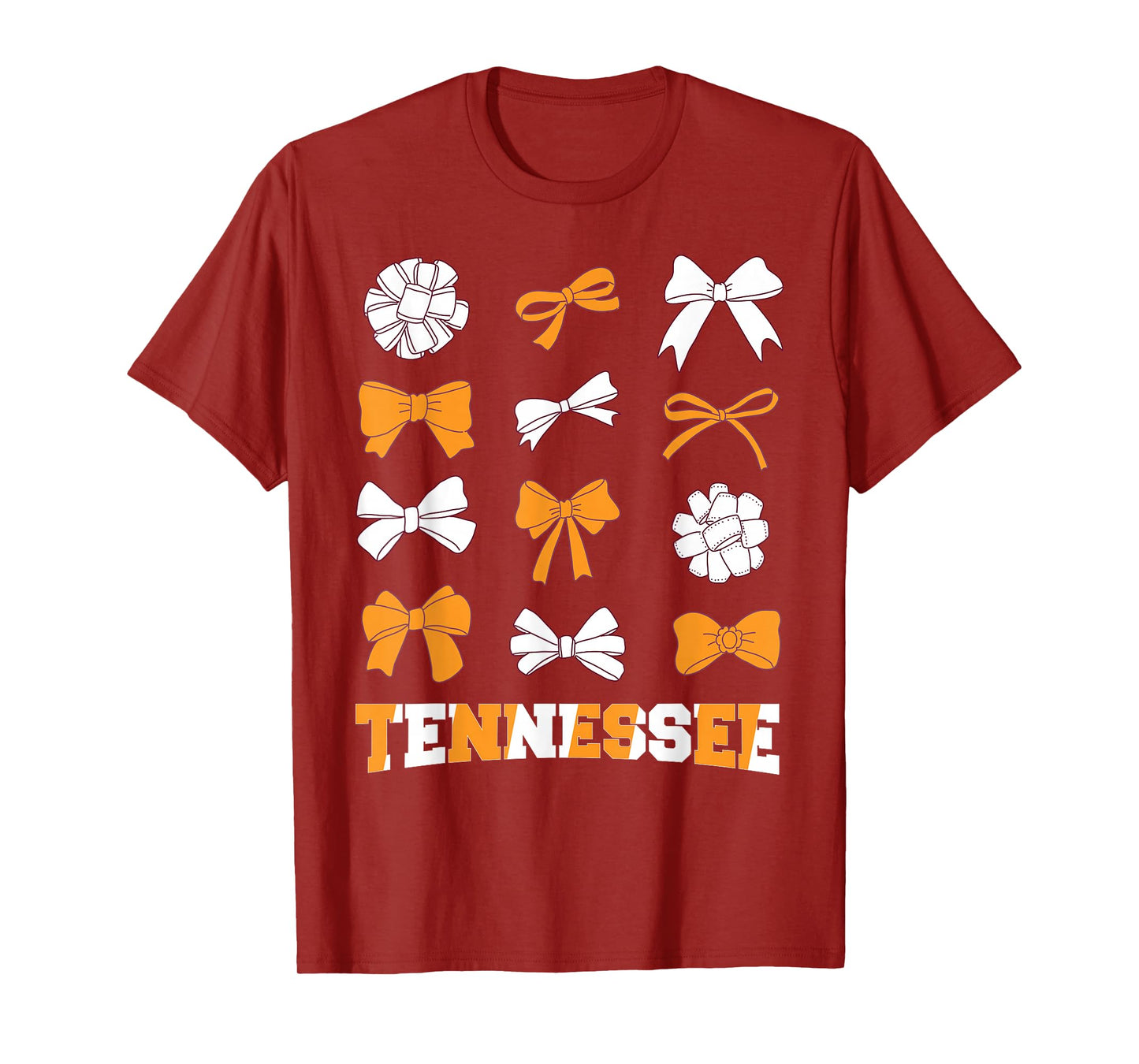 Tennessee TN Women Toddler Girls Coquette Bow State Pride T-Shirt