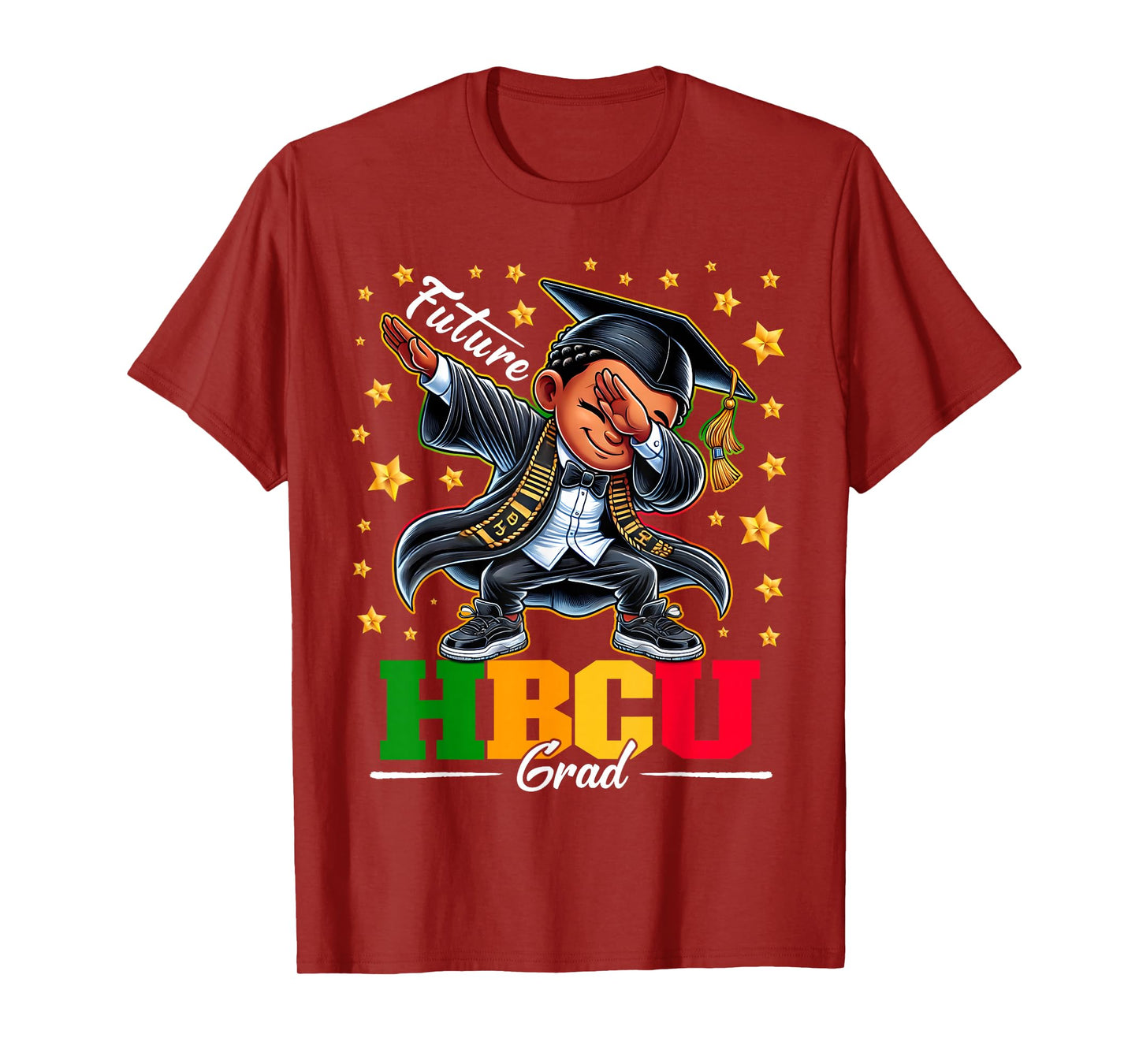 Future HBCU Grad Dabbing Kid Graduation for boys Kids T-Shirt