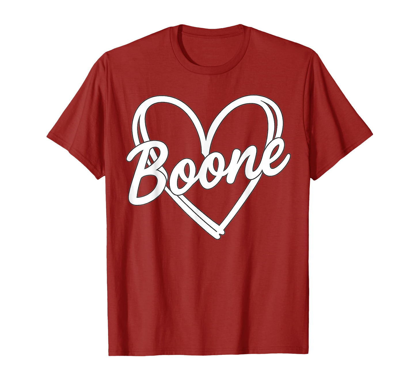 Boone Heart Men Women Kid Vintage T-Shirt