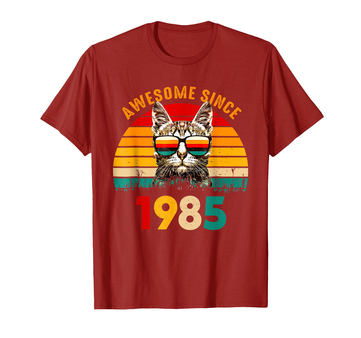 Awesome Since 1985, 1985 Retro Cool Cat T-Shirt