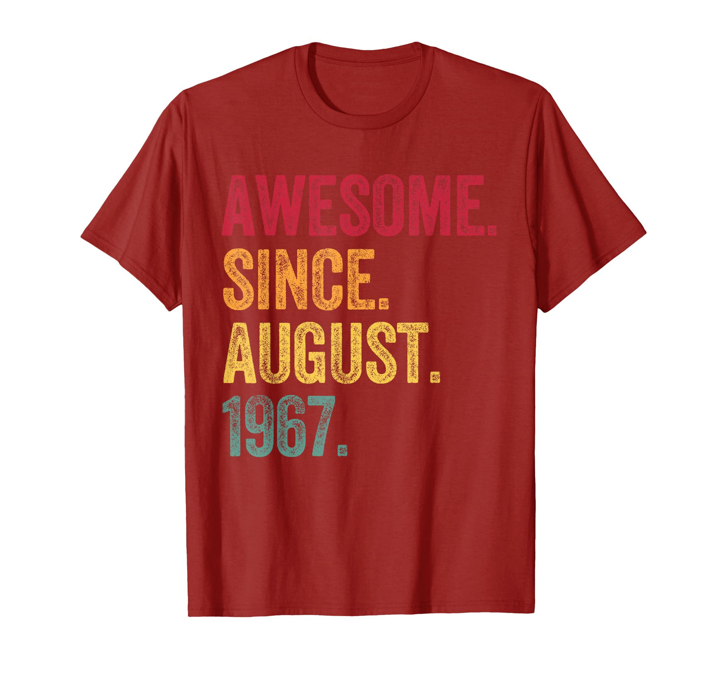 Awesome Since August 1967 Retro - 59th Birthday 59 Years Old T-Shirt