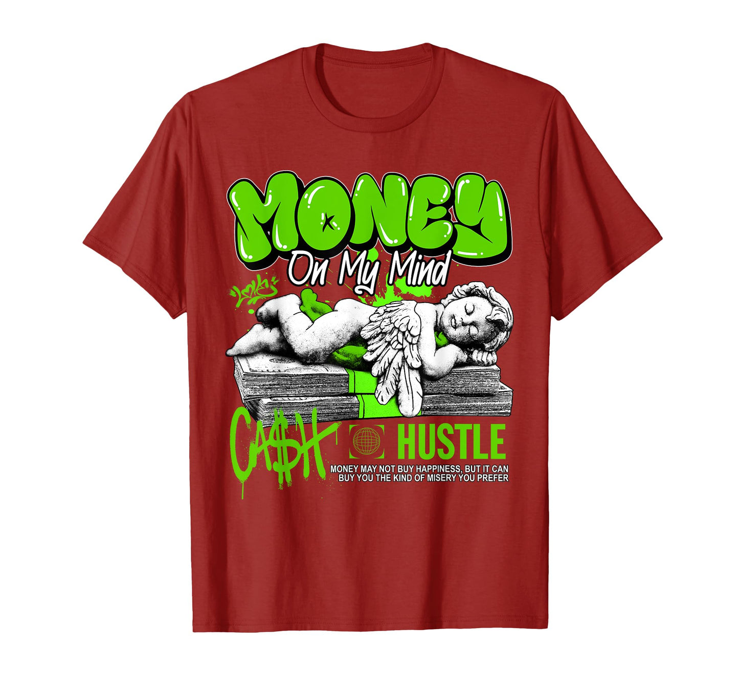 Money Cash Foamposite Black Green Matching Tee For Men Women T-Shirt