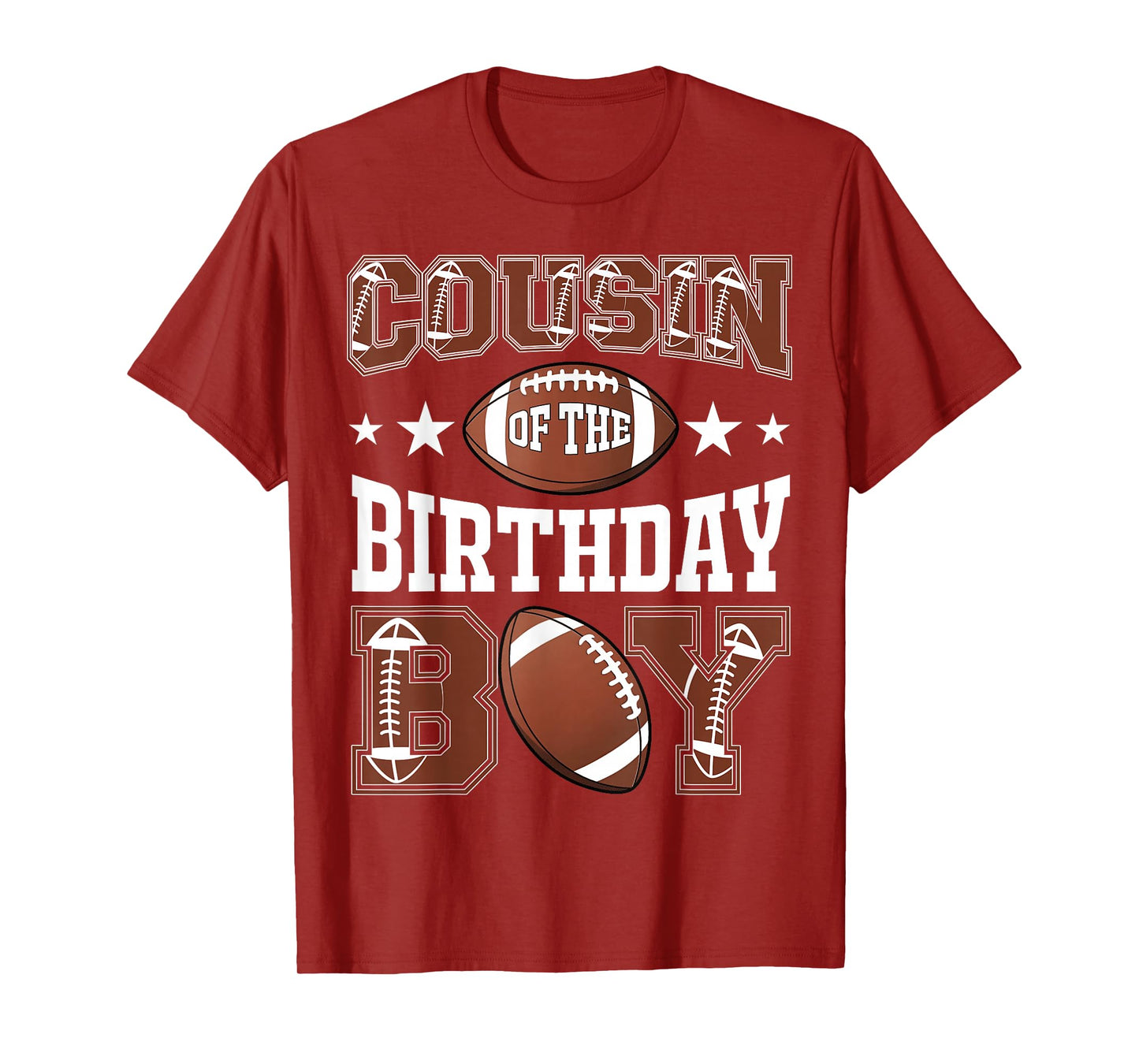 Cousin Of The Birthday Boy Football Game Day T-Shirt