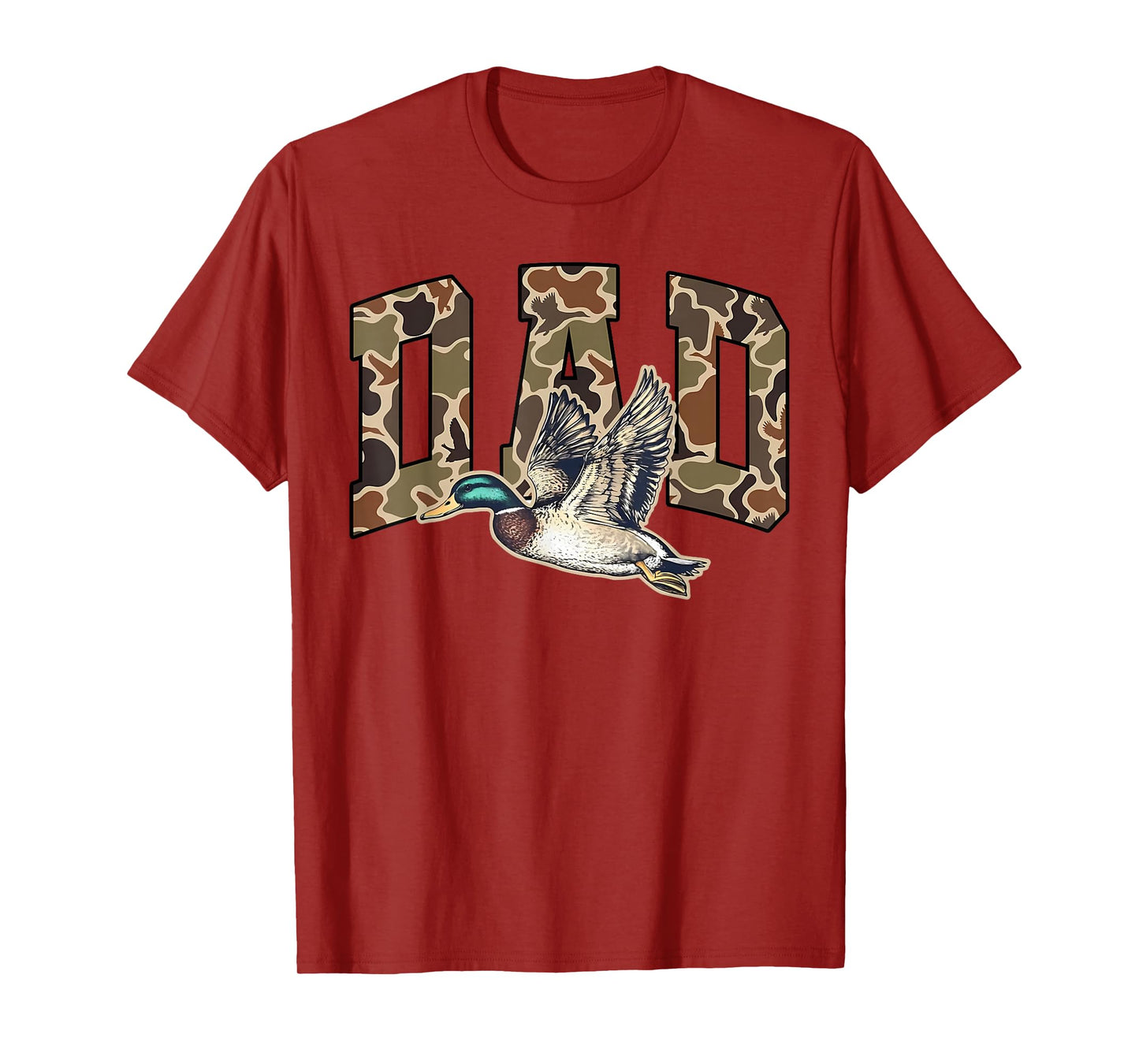 Hunting Dad Duck Camouflage Camo Preppy Camo Dad Camo Mens T-Shirt