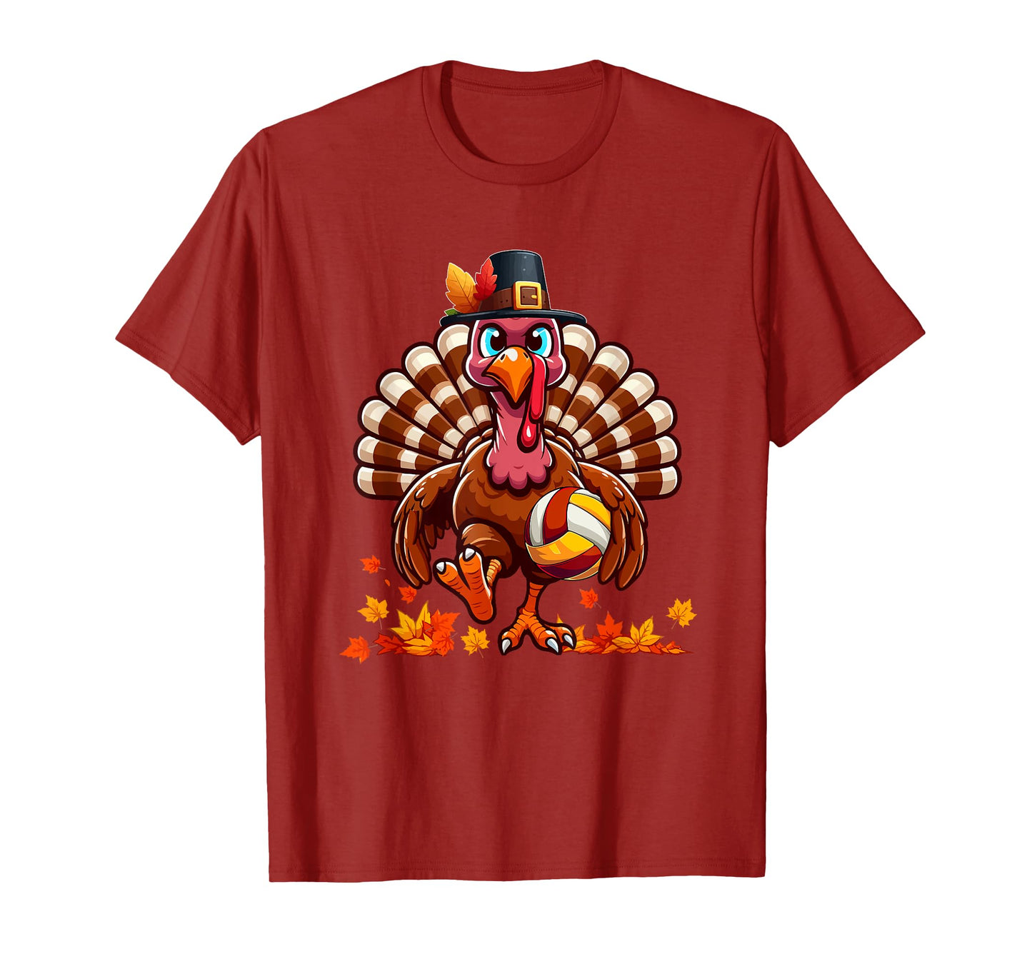 Turkey Thanksgiving Volleyball Equipment Matching Player T-Shirt