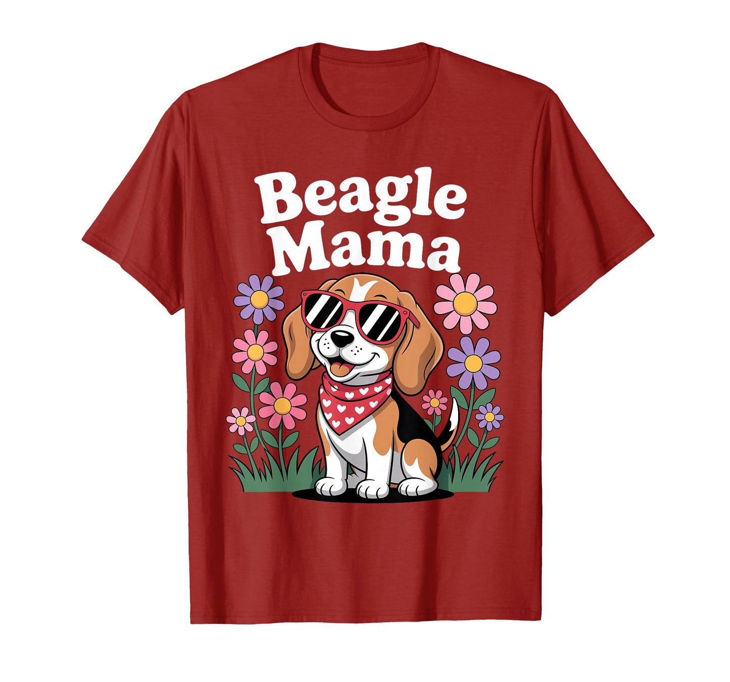 Funny Beagle Art for Women Girls Mom Beagle Dog Lover Beagle T-Shirt