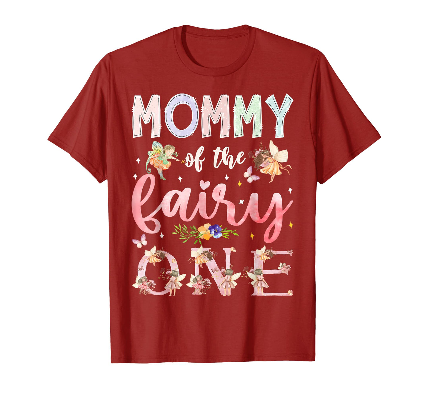Mommy Of The Fairy One 1St Birthday Girl Family Matching T-Shirt