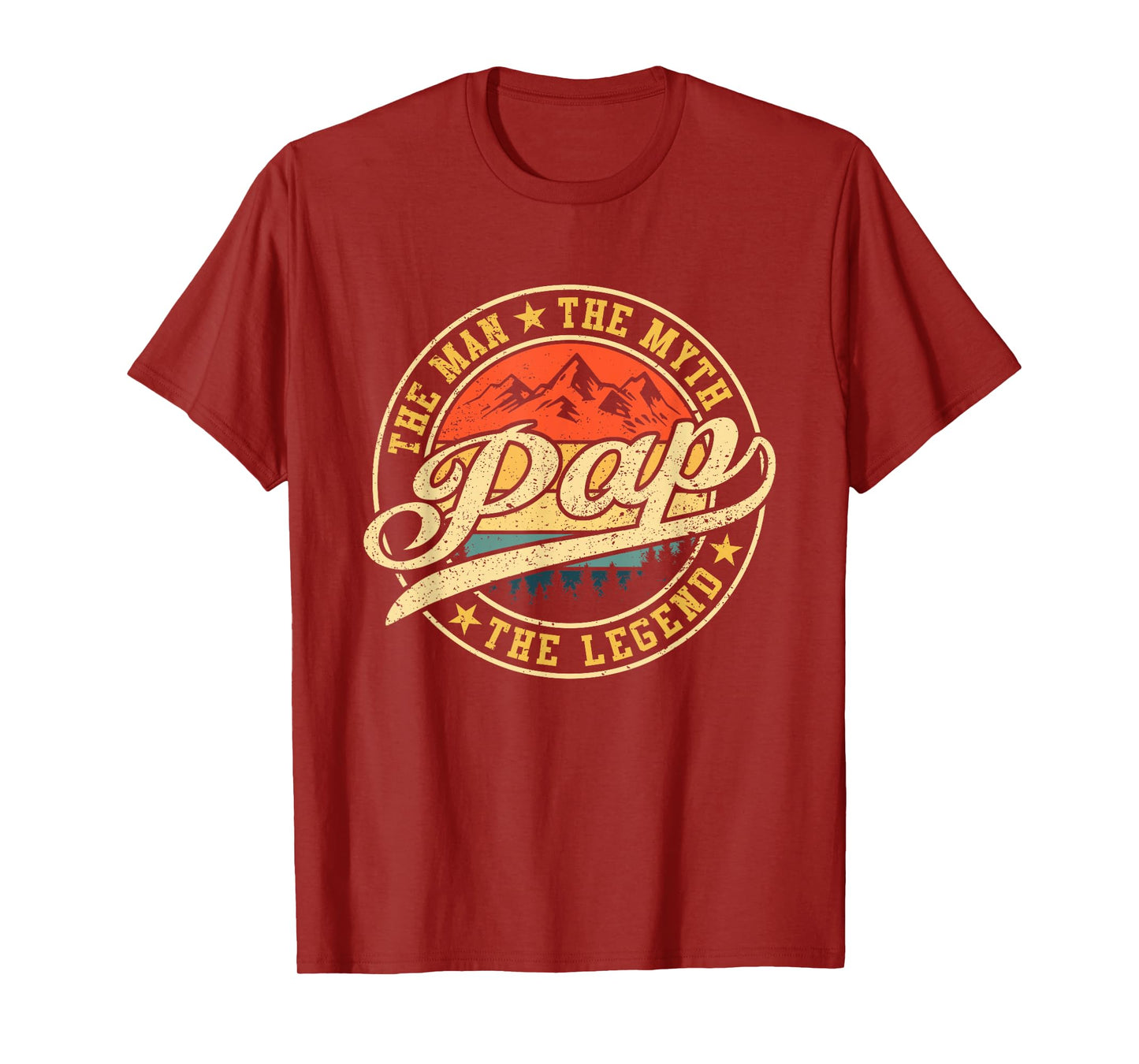 Pap The Man The Myth The Legend Shirt Funny Father's Day T-Shirt