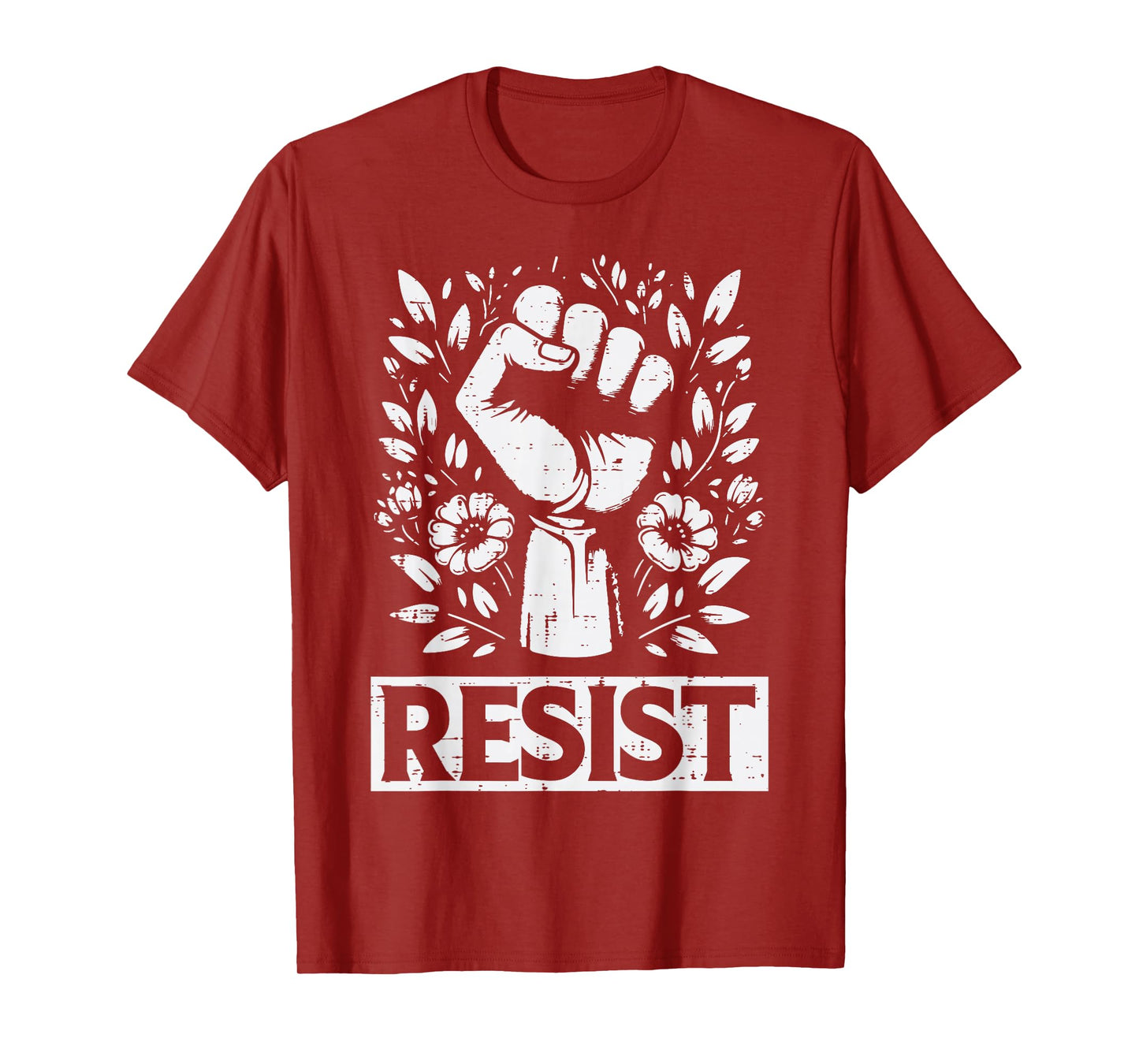 Resist Solidarity Fist Flower Protest Equality Women Men Kid T-Shirt