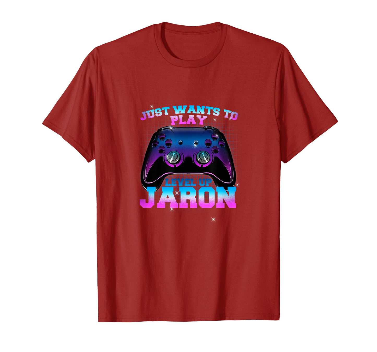 JARON - LEVEL UP with Controller: JUST WANTS TO PLAY T-Shirt