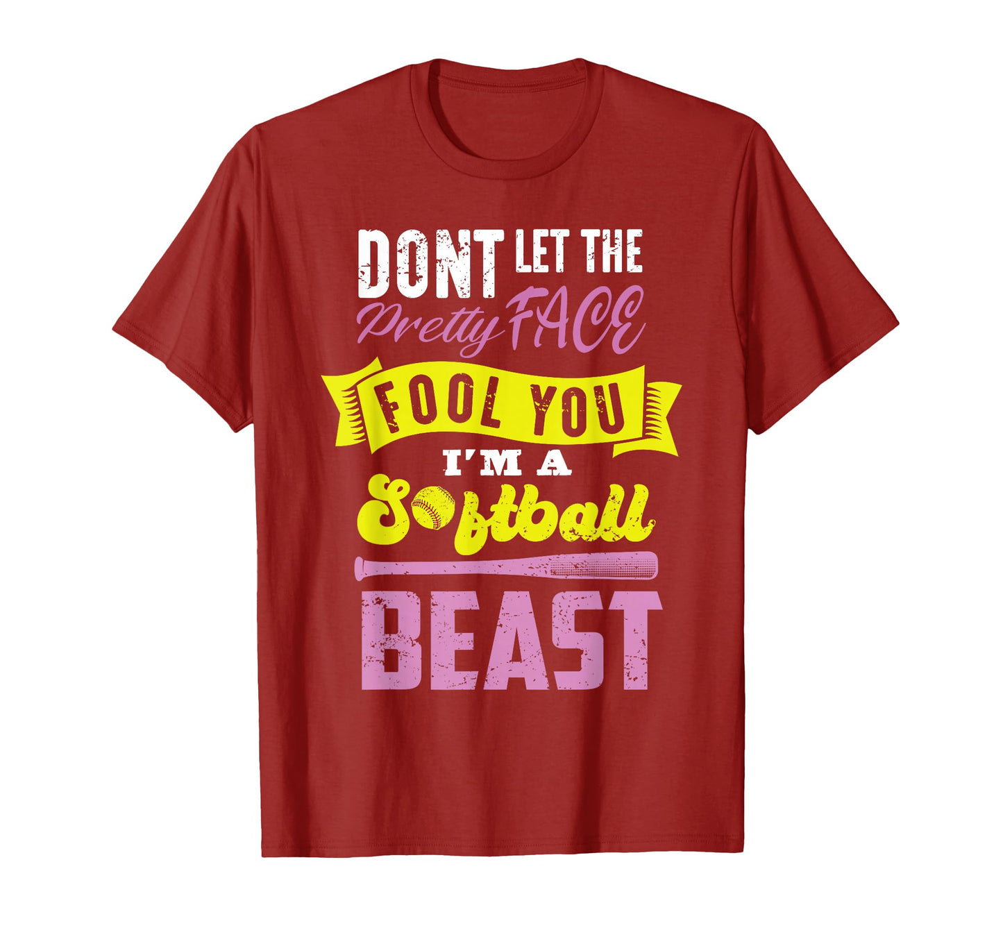 Funny Fastpitch Girls Catcher Softball Game Gift Women Kids T-Shirt