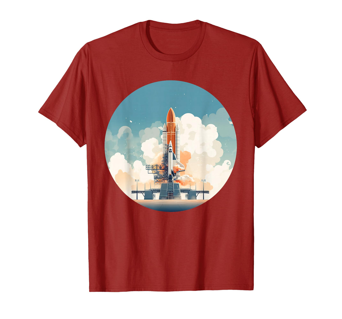 Cool launch Platform for Rockets and Spaceships T-Shirt