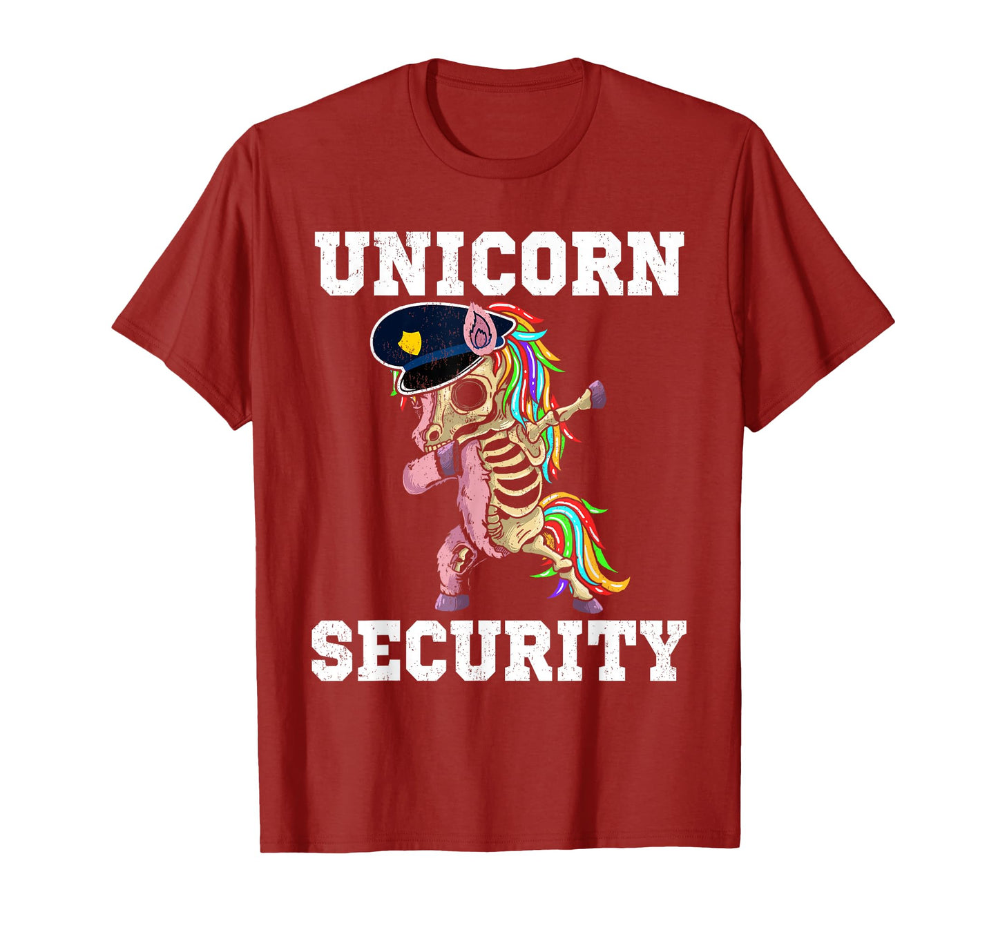 Unicorn Security Funny Unicorn Skeleton Dabbing Family Group T-Shirt